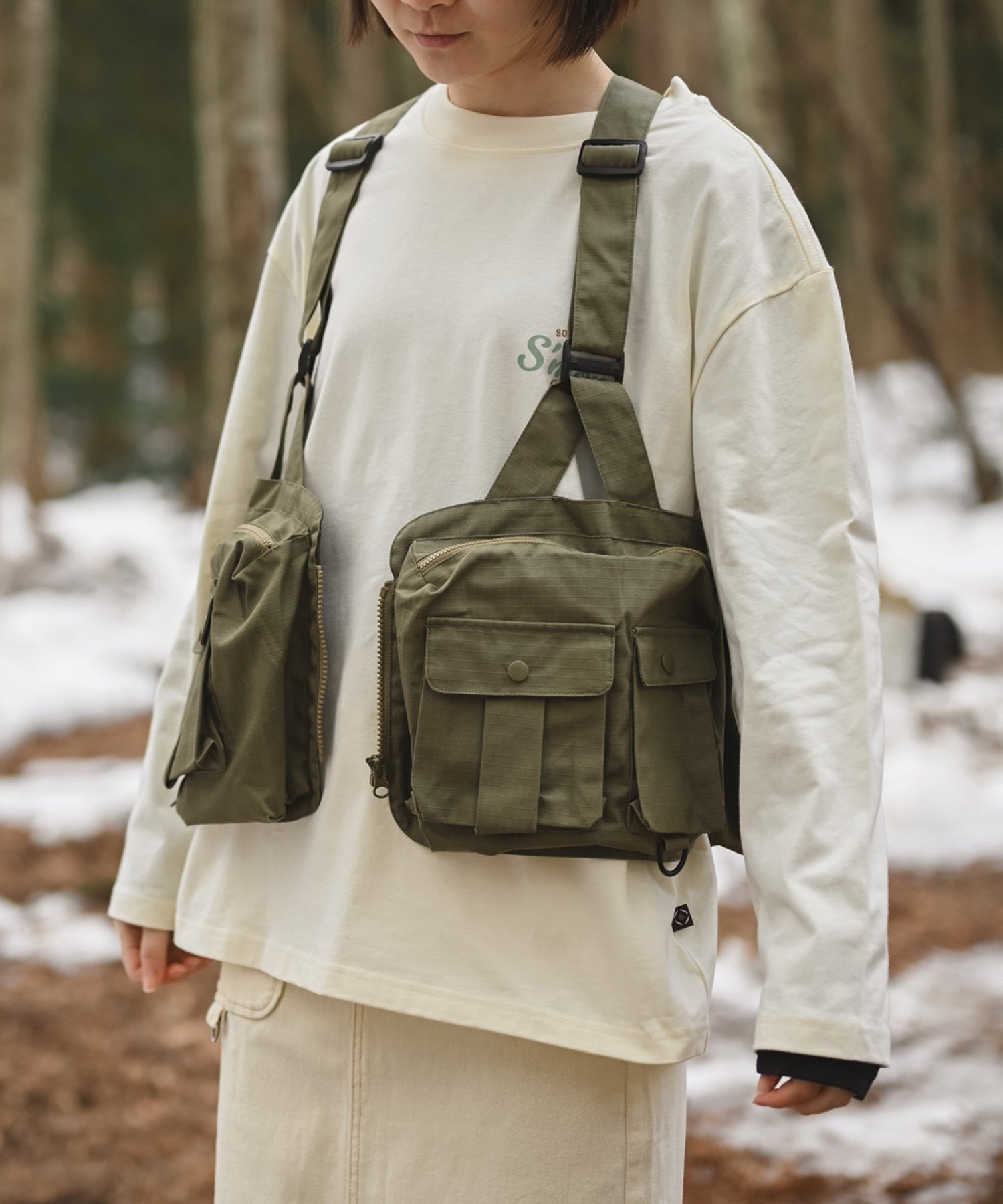 aimoha｜S'more/Big pocket fishing vest ( ビッグポケット