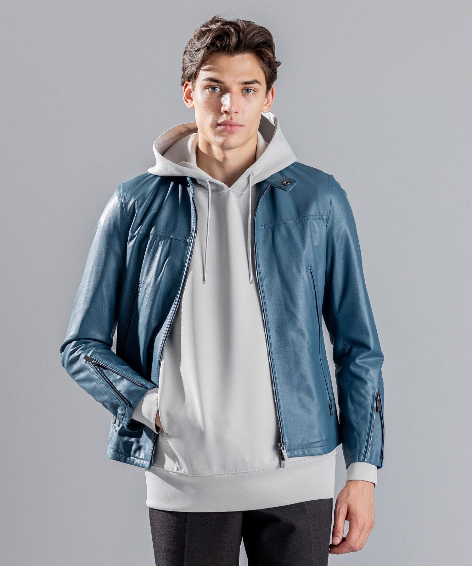 JOSEPH HOMME｜ライトラムナッパレザー シングルライダース | Rakuten