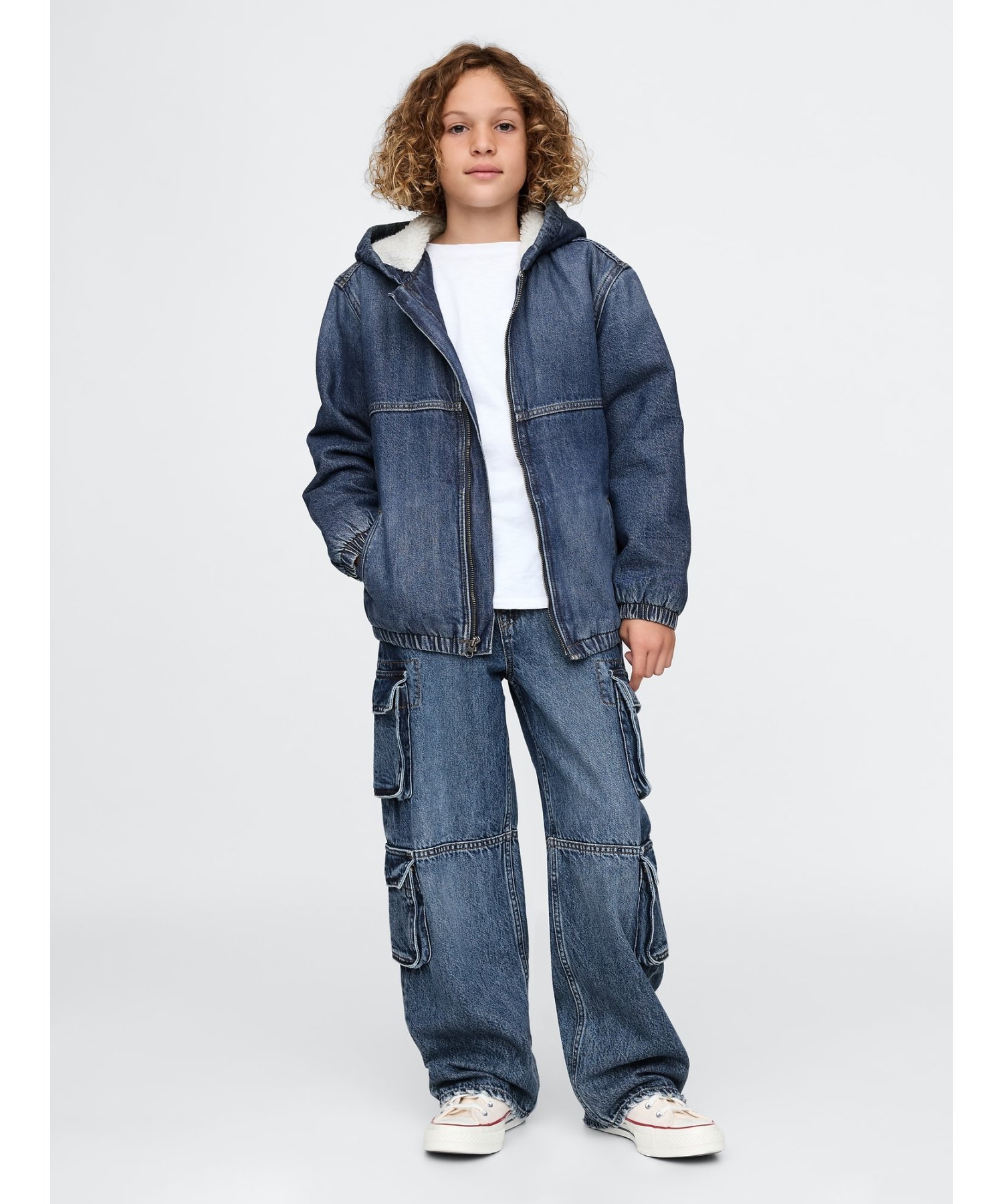 GAP｜(K)フード付き あったかデニムジャケット (キッズ) | Rakuten