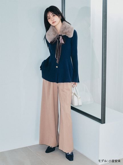 LILY BROWN｜[L.B CANDY STOCK]ビジューリボンストラップミュール