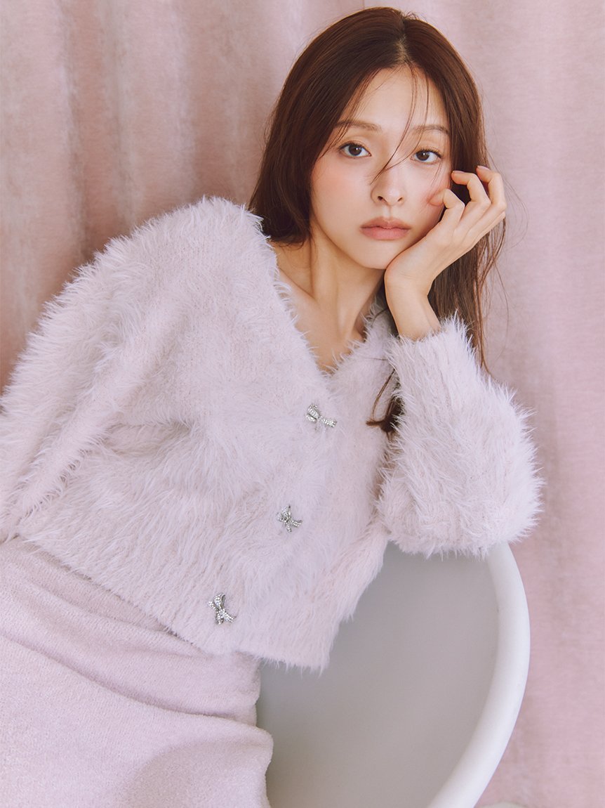 SNIDEL HOME｜シャギーカーディガン×ワンピースセット | Rakuten