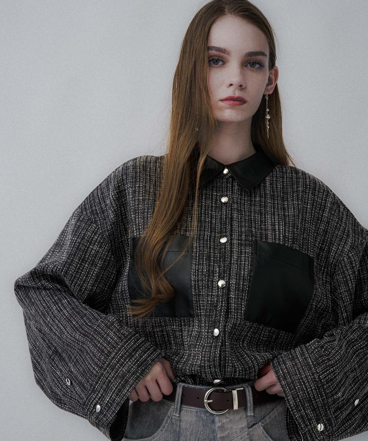 HARE｜フェイクレザーキリカエミドルシャツ | Rakuten Fashion(楽天