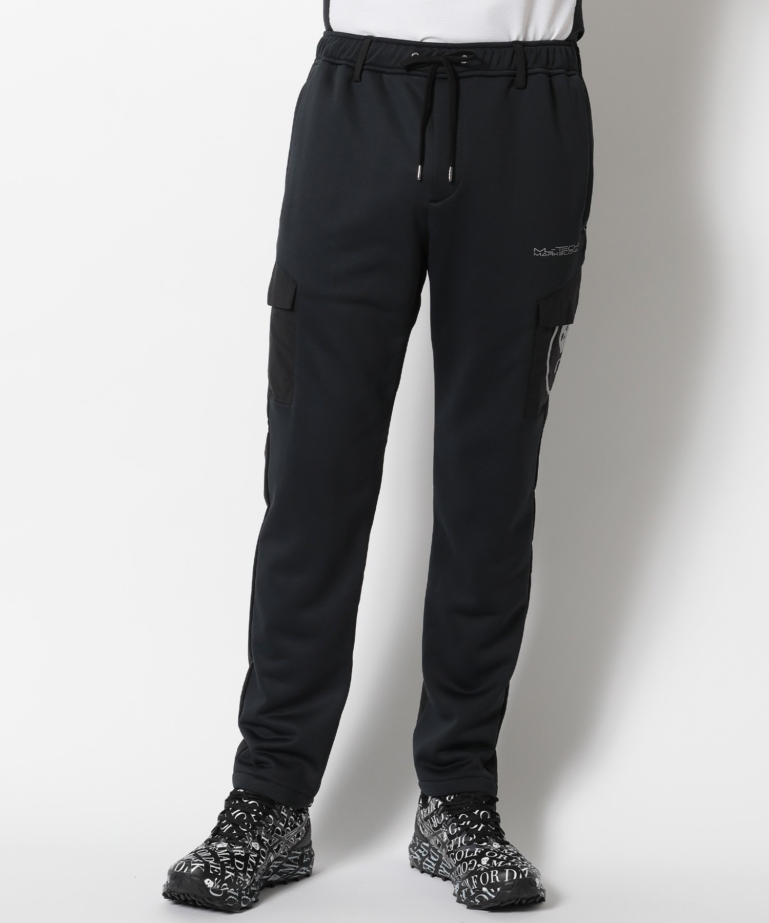 マーク＆ロナ MARK&LONA ゴルフウェア カーゴパンツ S グレー 日本製