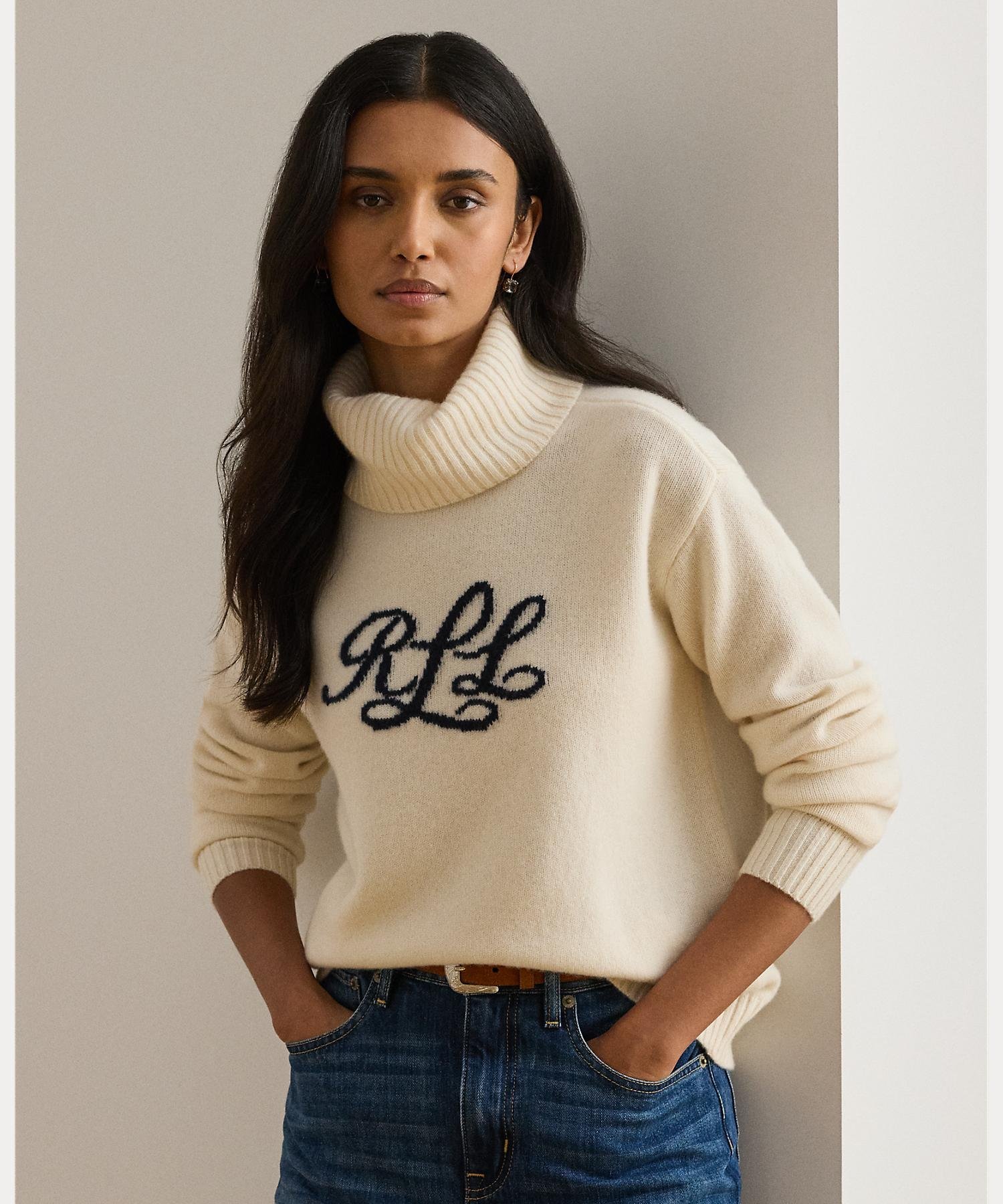 RALPH LAUREN｜ロゴ カシミヤ タートルネック セーター | Rakuten