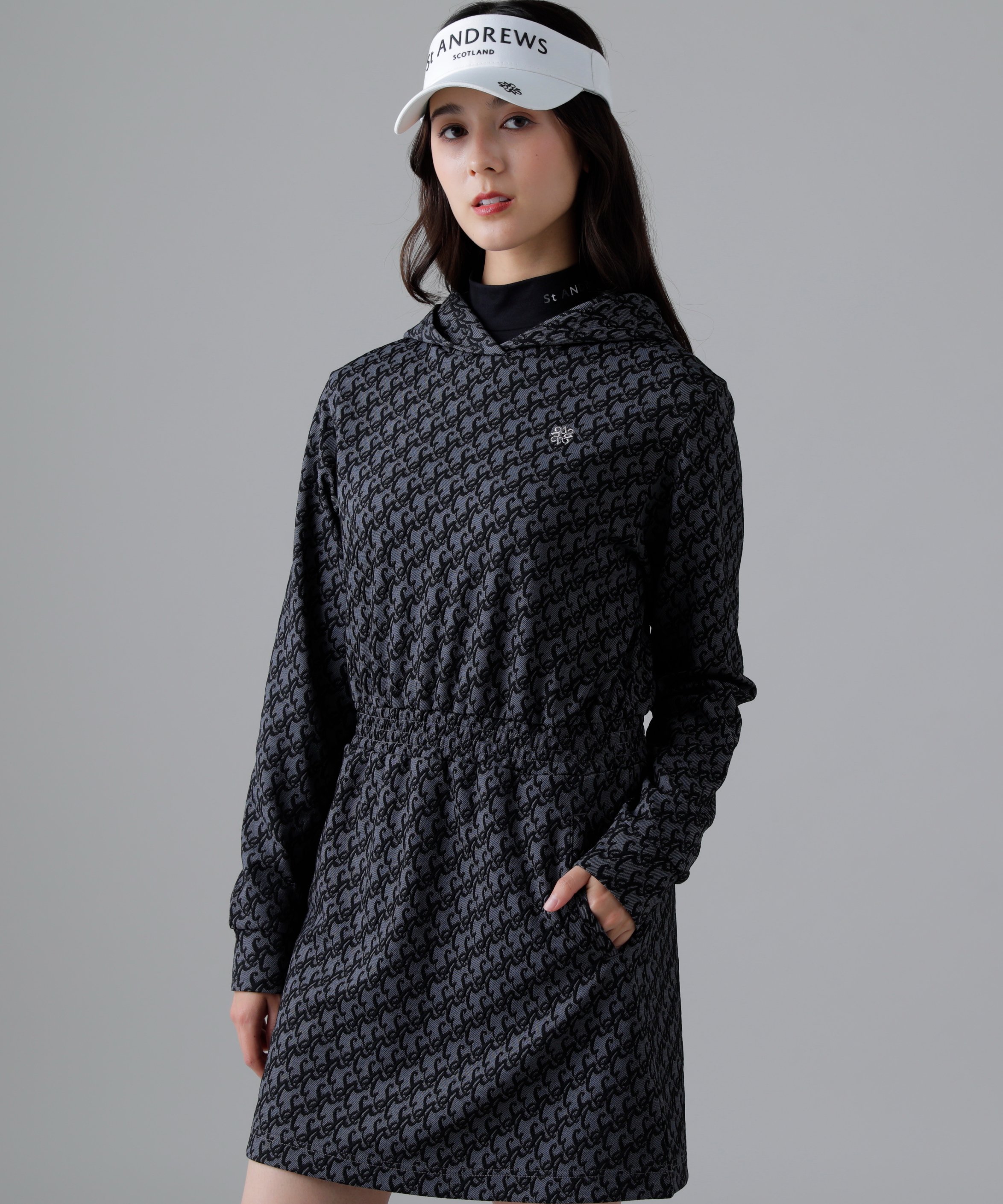 St ANDREWS｜SAロゴふくれジャガードワンピース (WOMENS) | Rakuten
