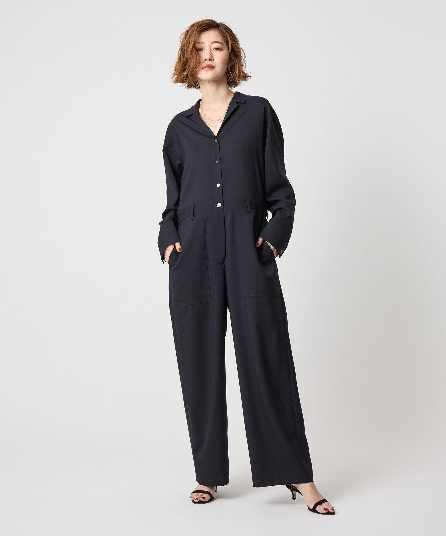 conte グレー オールインワン 楽天市場】＜conte＞Vネック オールインワン conte ユナイテッド