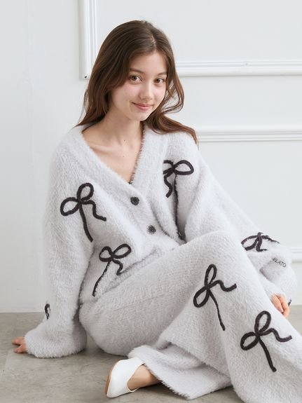 gelato pique｜【HALLOWEEN】リボンフェザーカーディガン | Rakuten