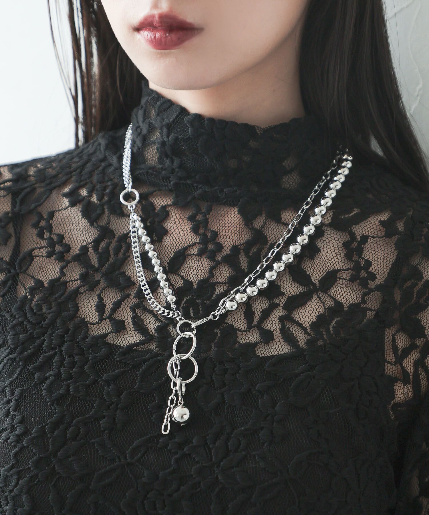 HARE｜ボールミックスラリエットネックレス | Rakuten Fashion(楽天