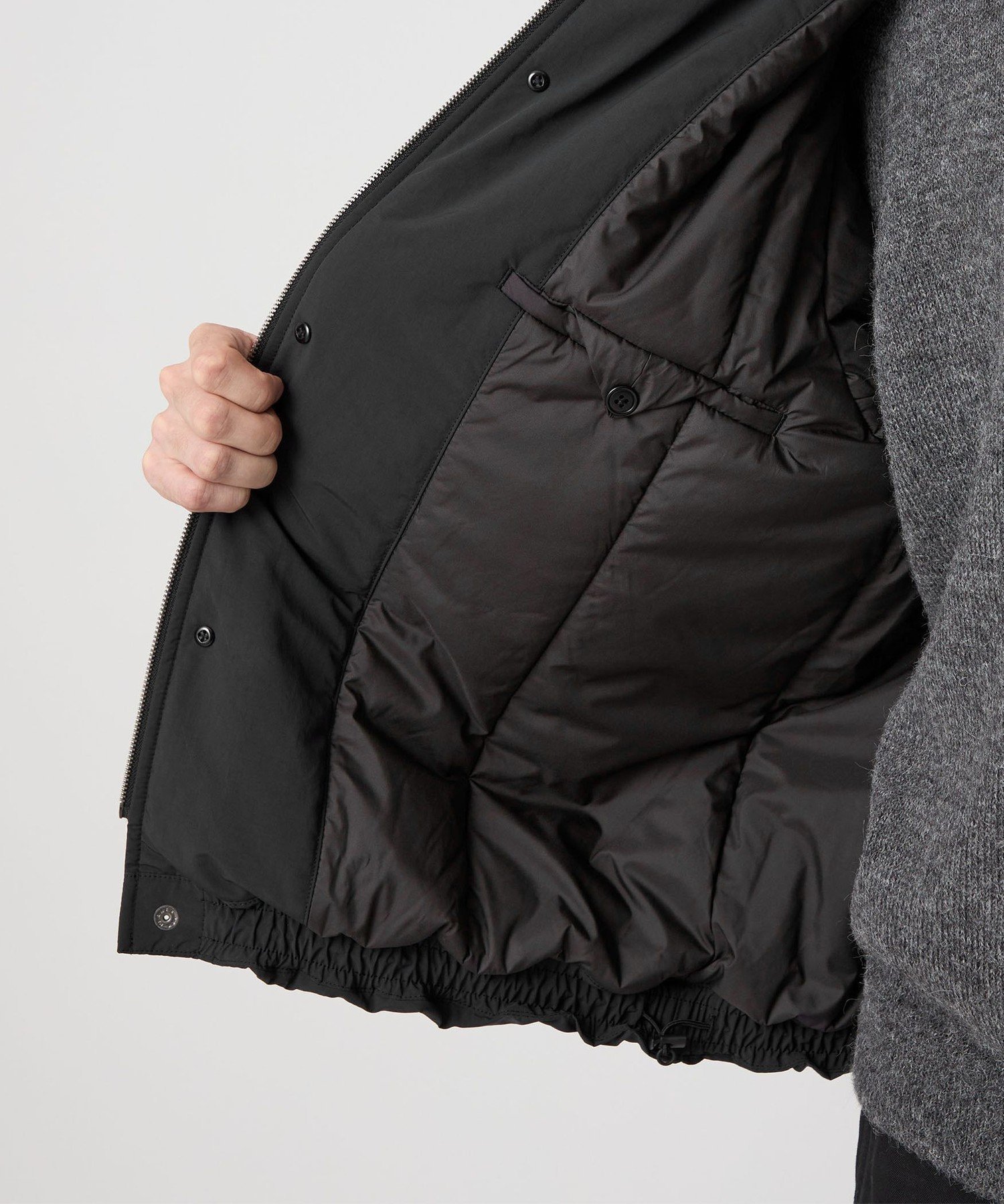 25AW ＜Steven Alan＞ ダルマ バルカラー ジャケット Ⅱ 黒 Steven Alan＞ ダルマ バルカラー ジャケットⅡ（ブルゾン）｜Steven