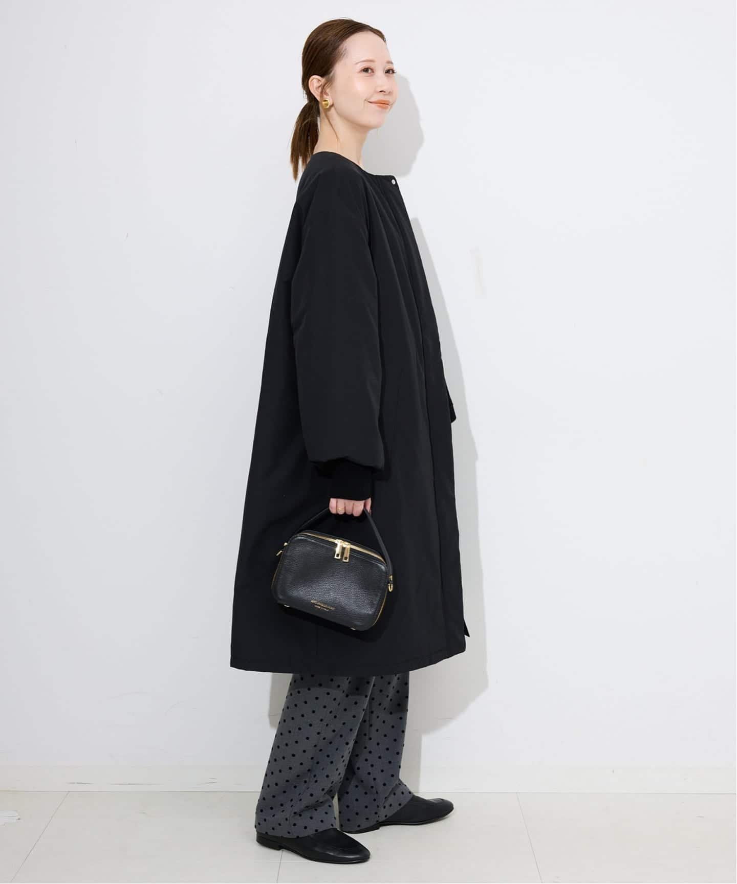 SLOBE IENA｜《ストール付き/WEB限定》中綿ストール付きノーカラー