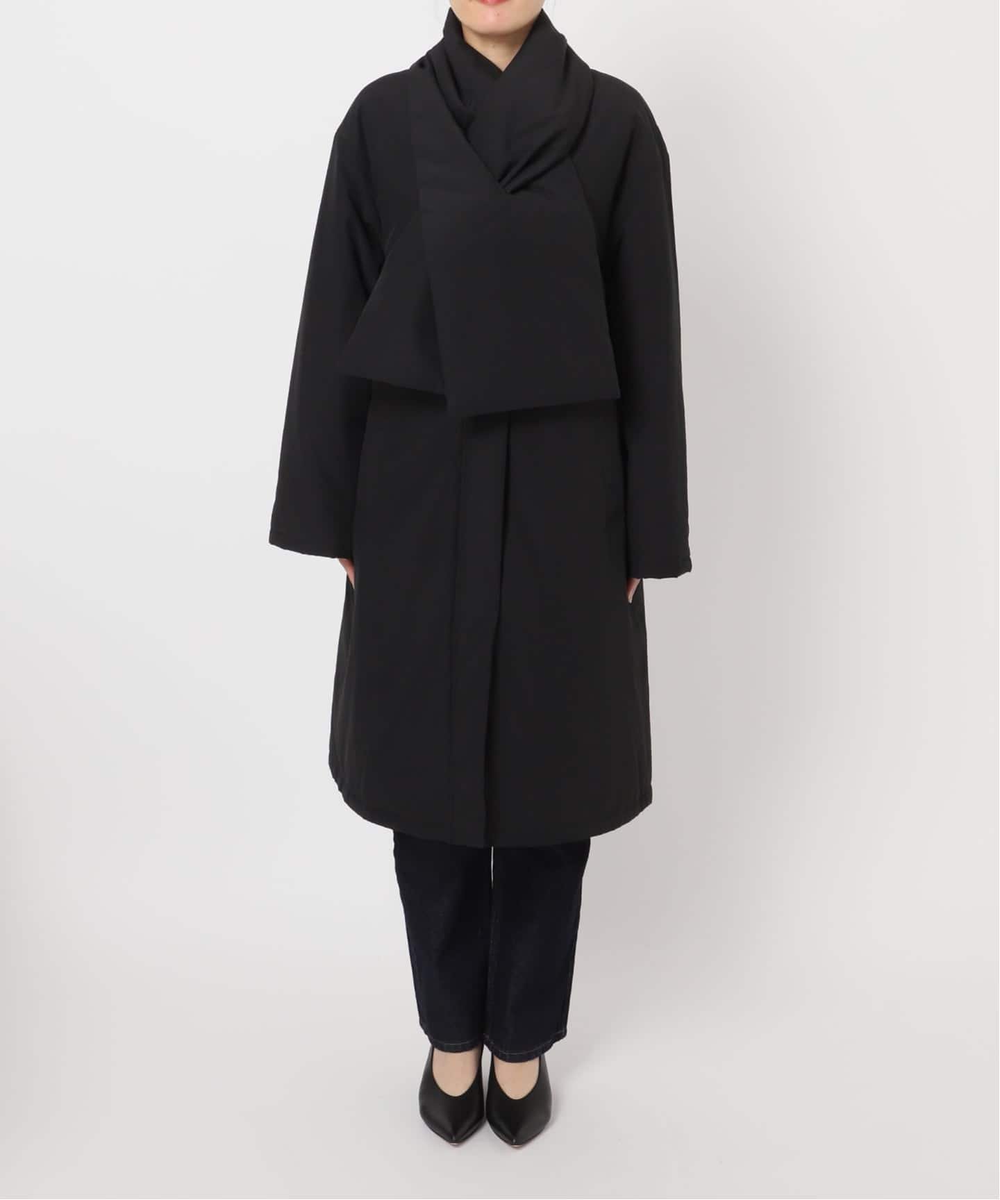 SLOBE IENA｜《ストール付き/WEB限定》中綿ストール付きノーカラー