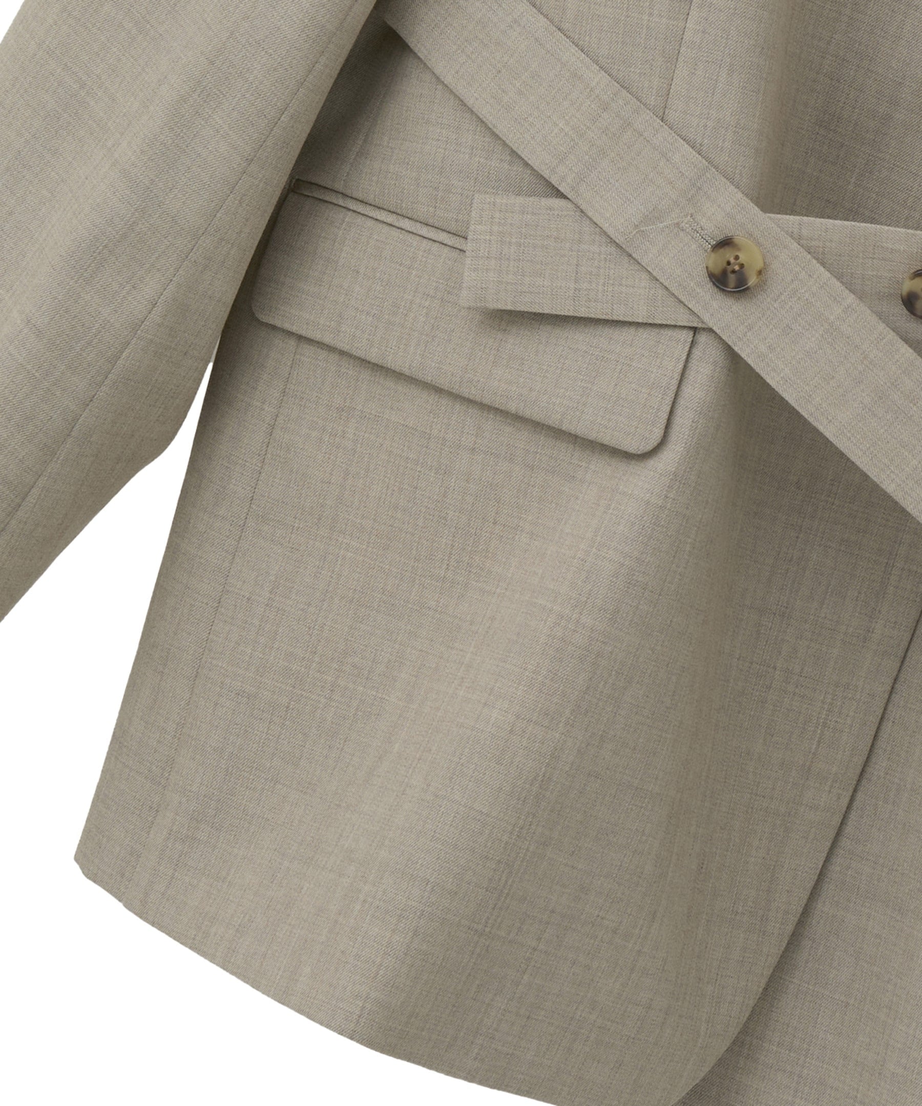 1er Arrondissement｜クリアーウールノーカラージャケット | Rakuten