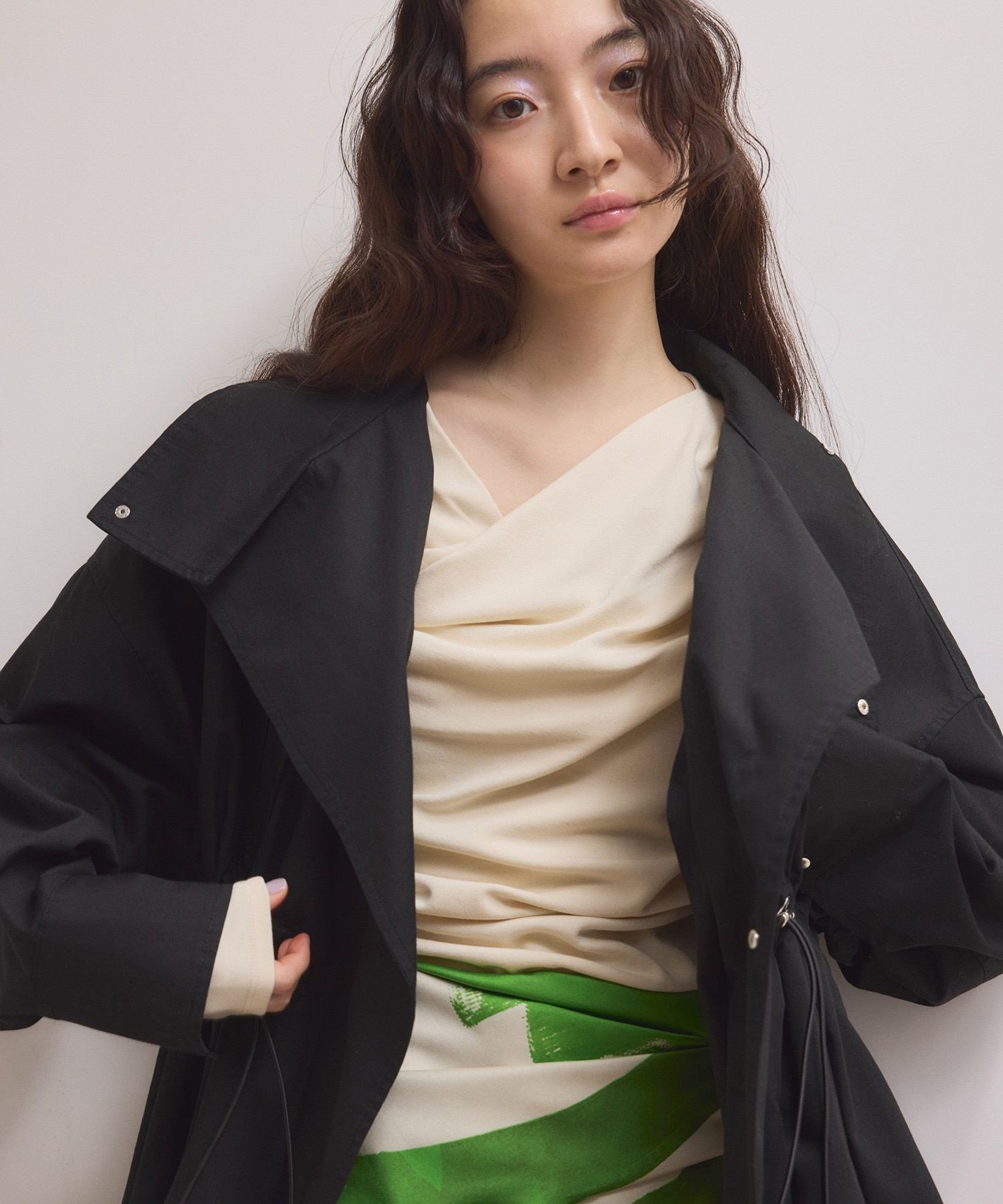 ADAM ET ROPE'｜【WEB限定】・【サステナブル】スタンドカラーハーフ