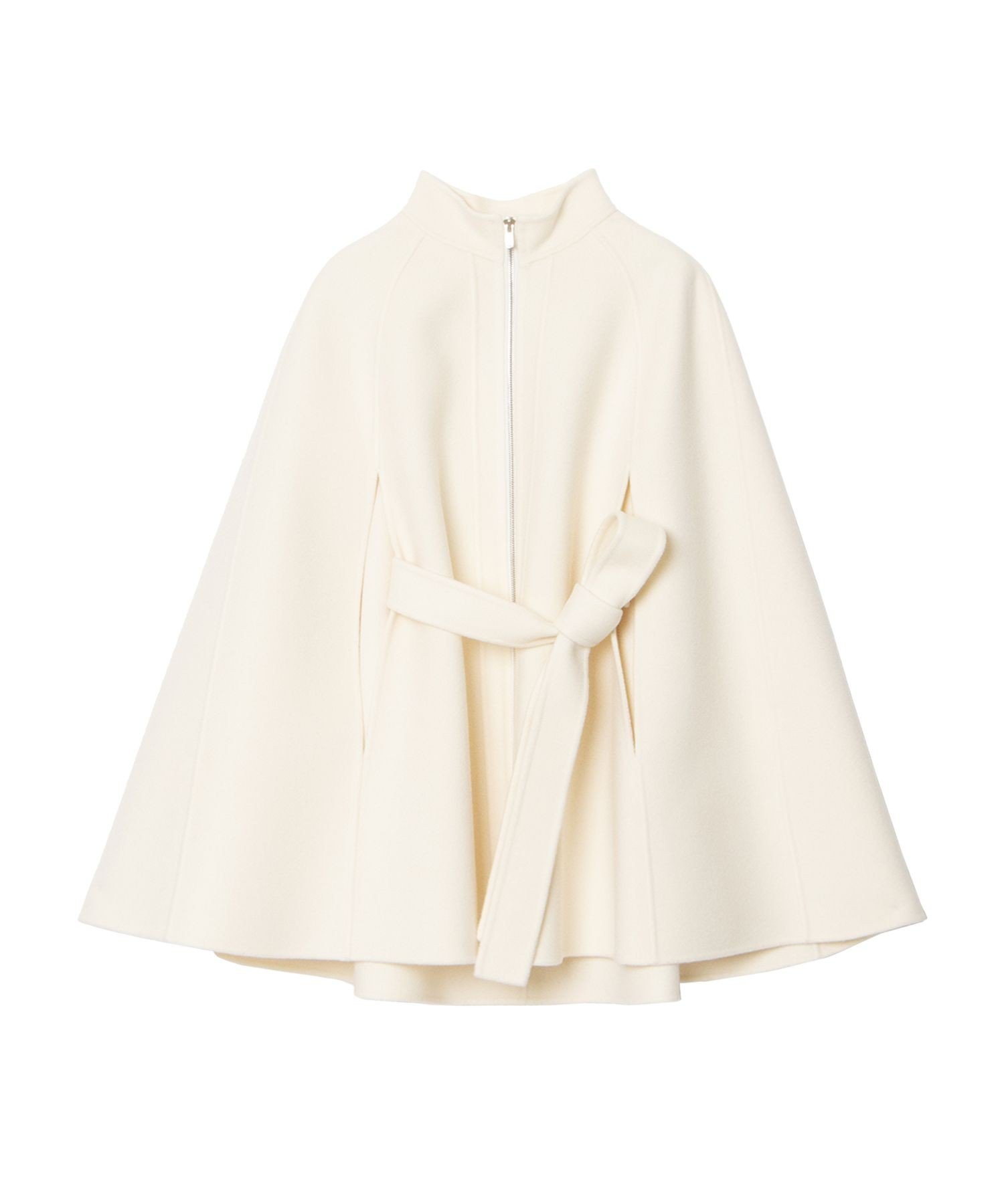 未使用保管品ANAYI シャルムビーバーミドルケープコートホワイト38