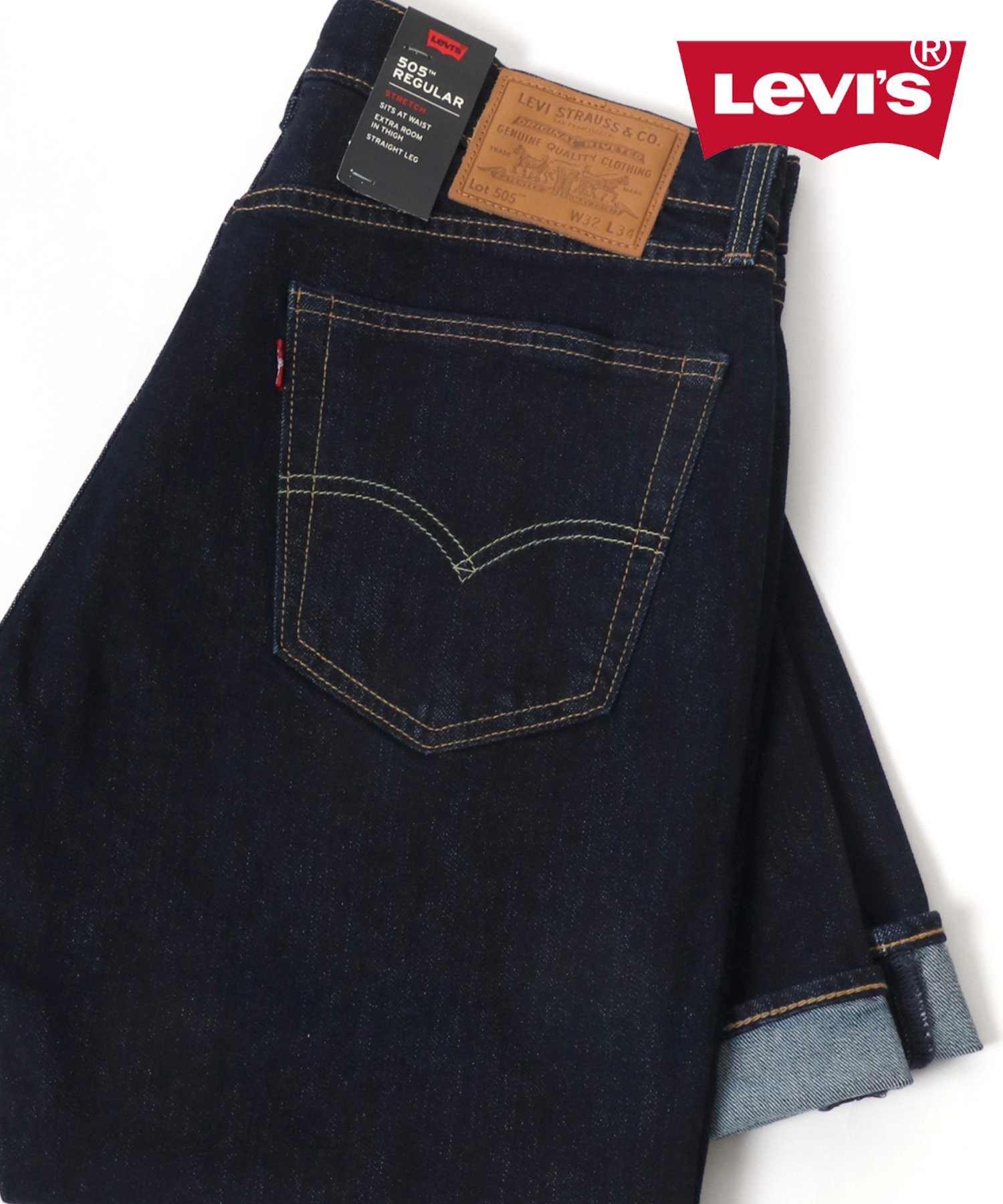 Lazar｜Levi's リーバイス 505 ジーンズ ワンウォッシュ ストレッチ