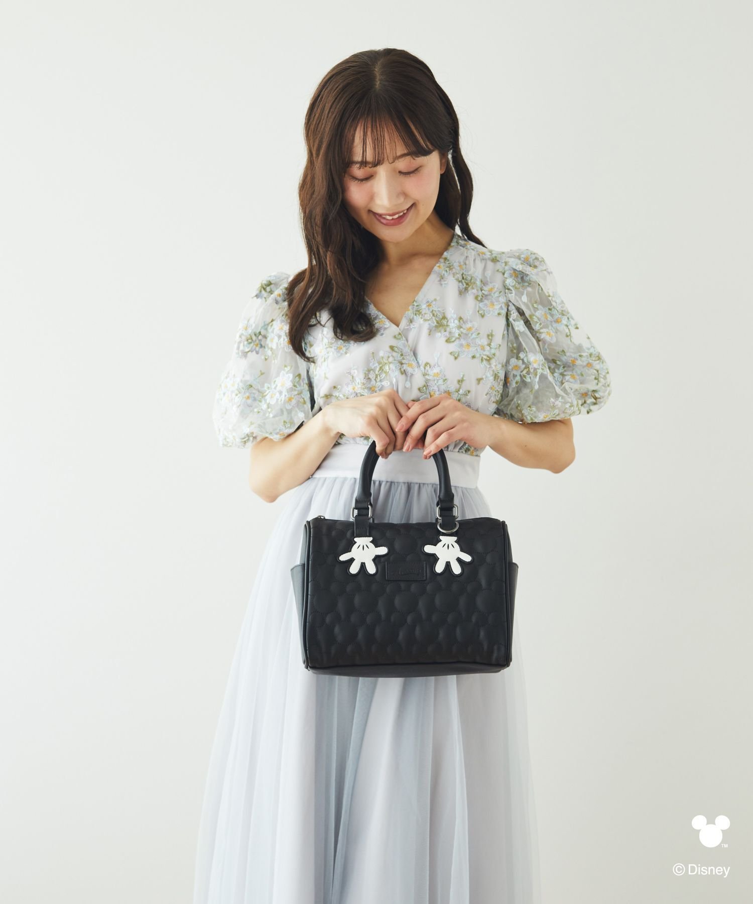 Areeam｜ミッキー/キルティングミニボストンバッグ | Rakuten Fashion