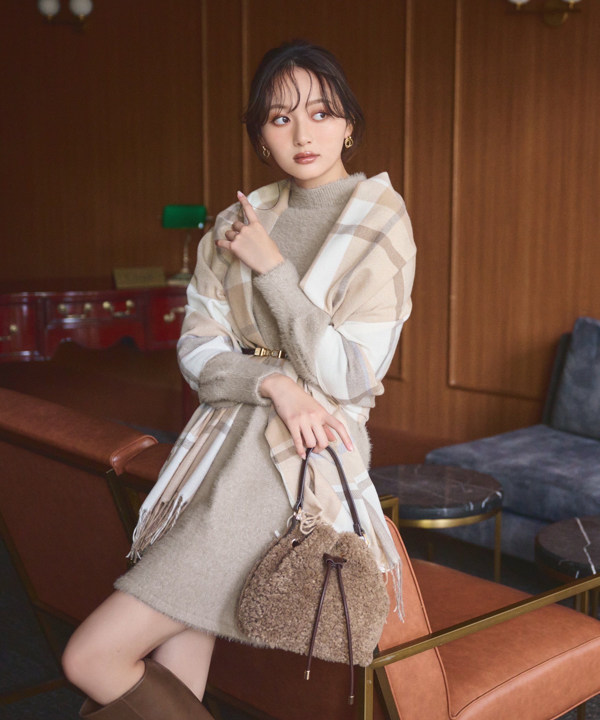 PROPORTION BODY DRESSING｜ラメフェザーミニワンピース | Rakuten