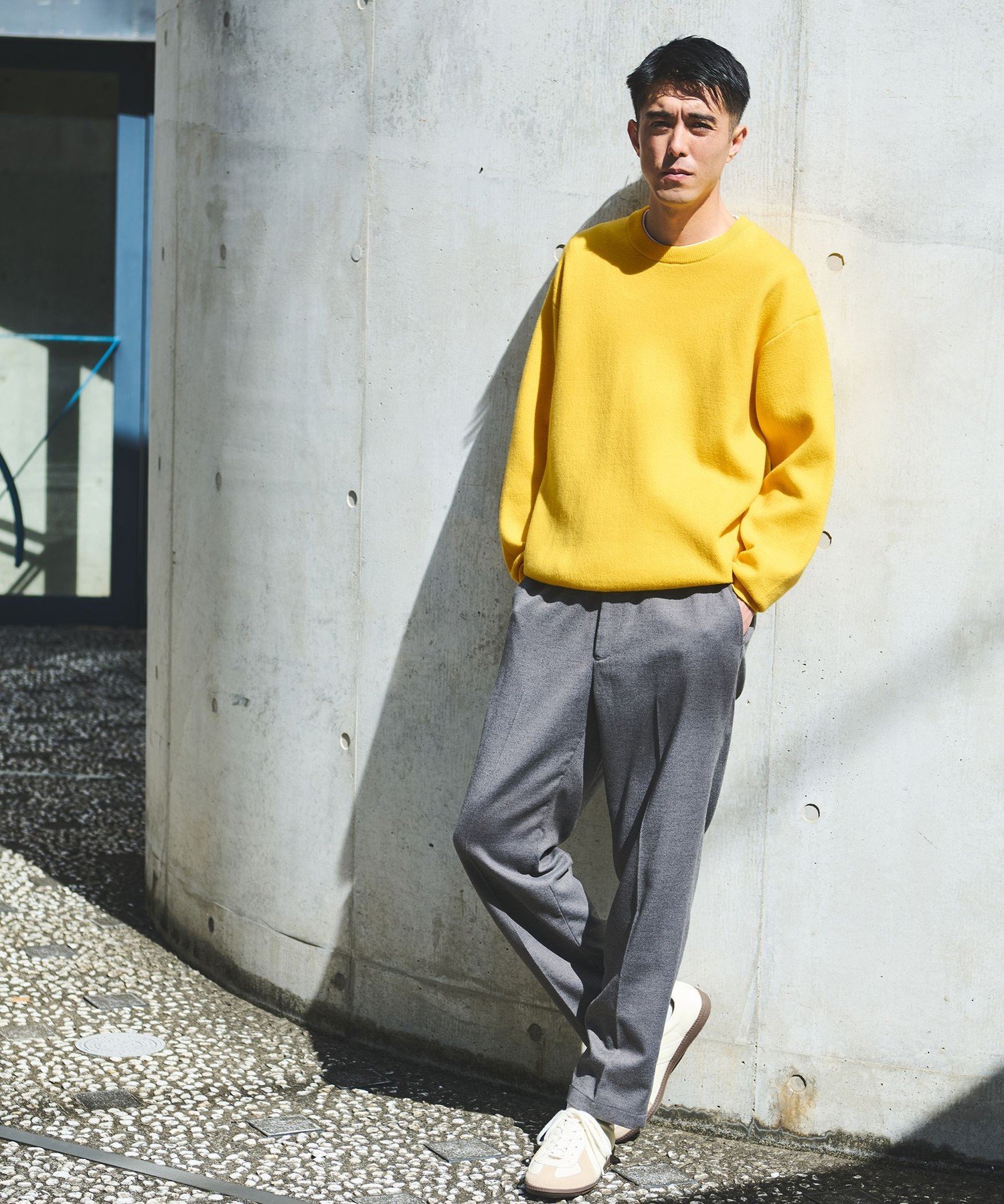 UTAA イエロー クルーネック トレーナー THE NORTH FACE（ザ ノース