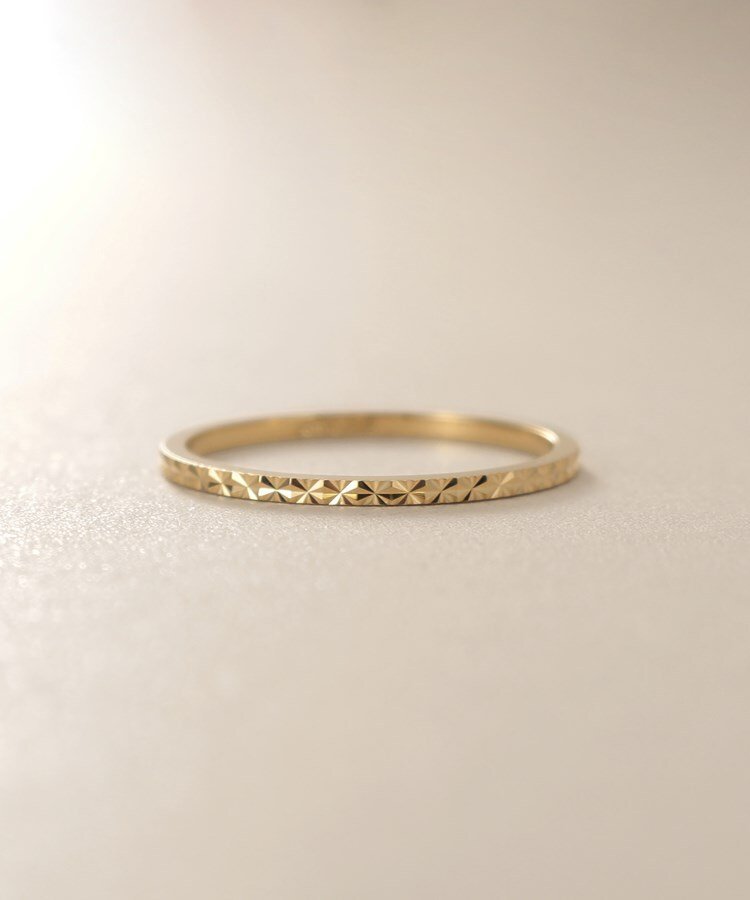 COCOSHNIK｜K18カットワーク極光 リング | Rakuten Fashion(楽天