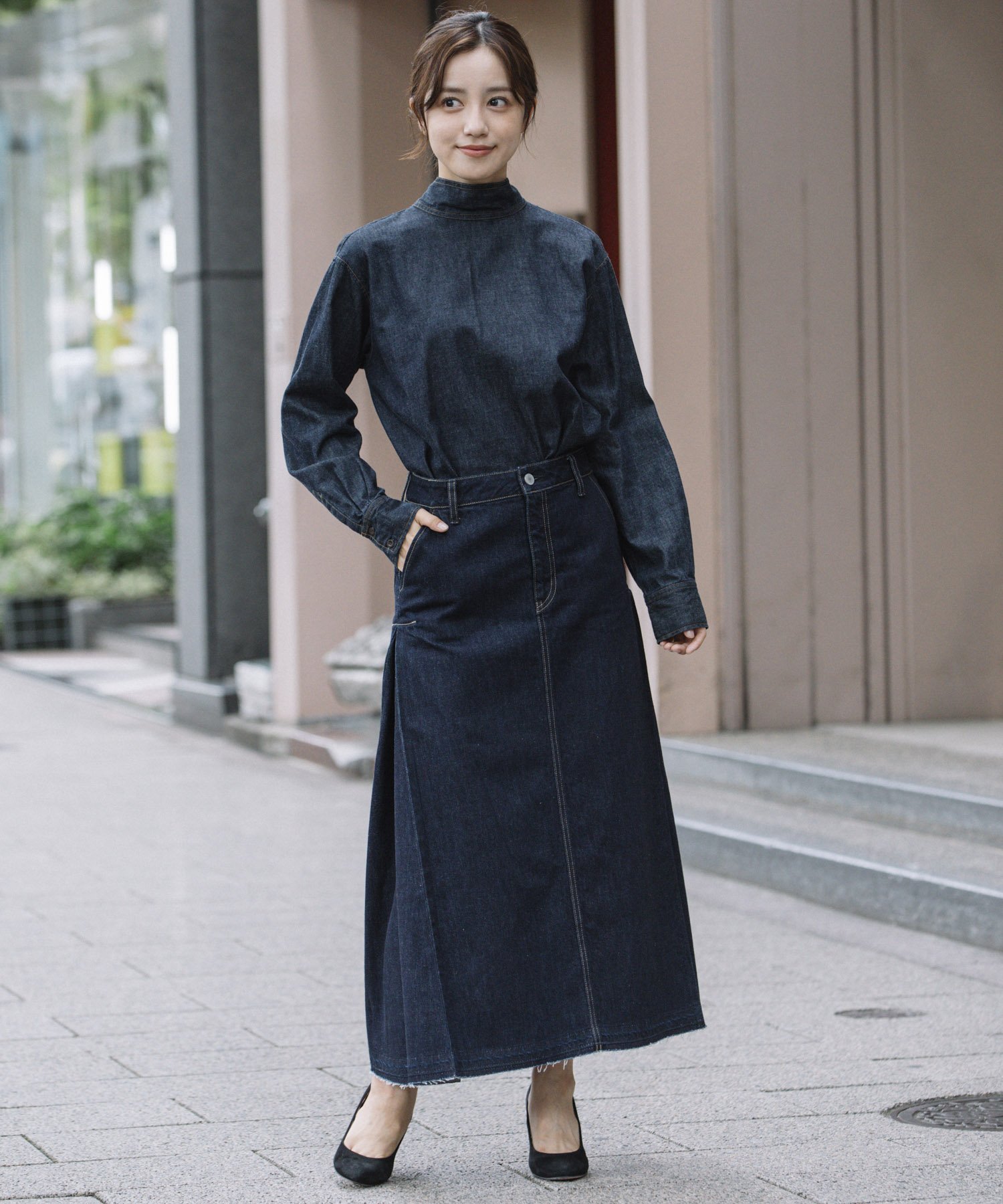 Munich｜12ozデニムマキシスカート | Rakuten Fashion(楽天