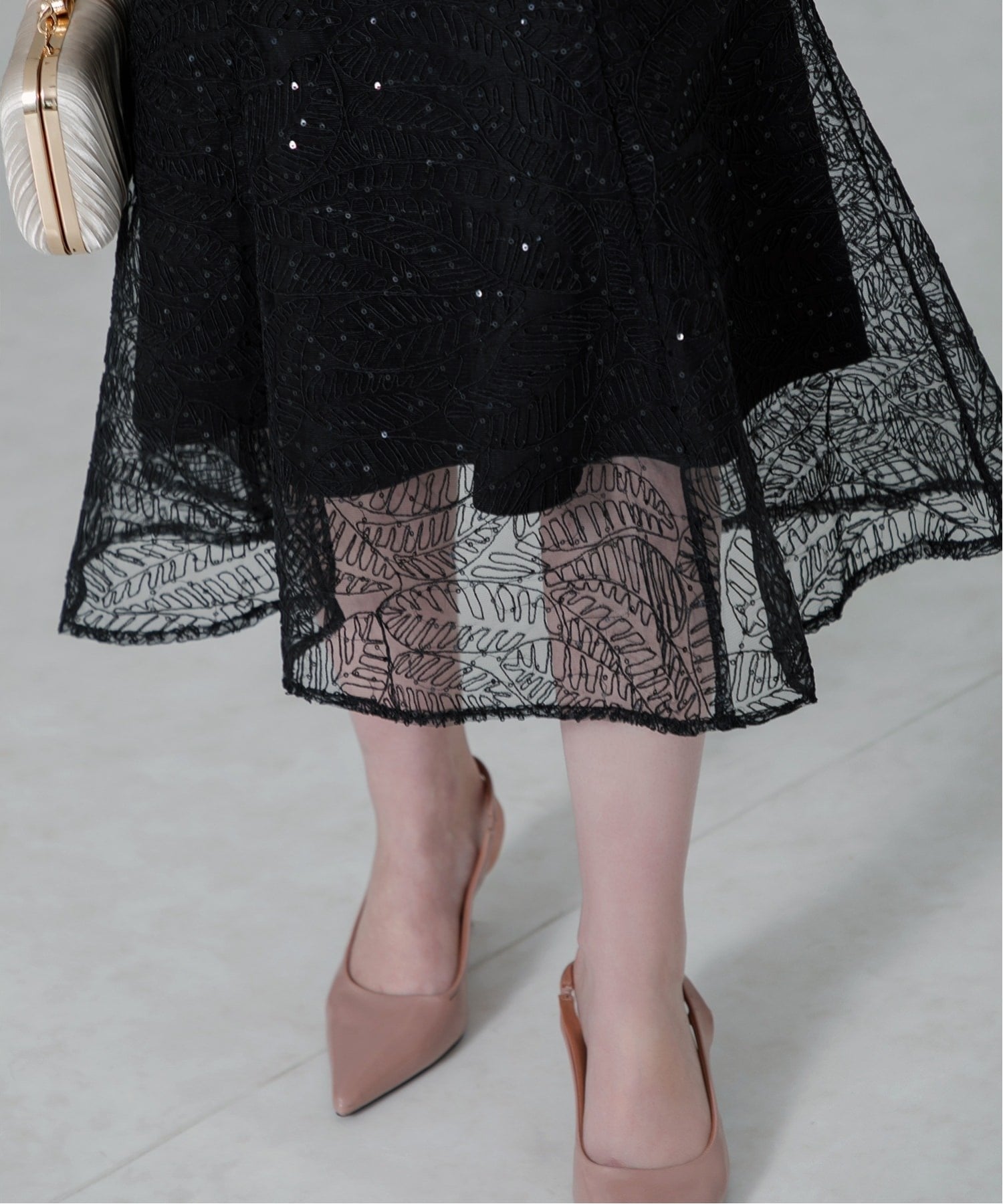 Leja｜LEJA/スパンコール刺繍マーメイドボレロ付きワンピースドレス