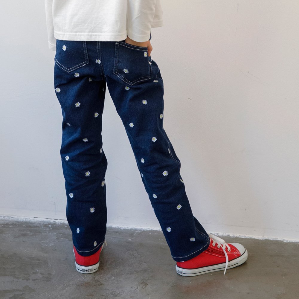 ブランシェス｜【Ou? by EDWIN】フラワー刺しゅうデニムパンツ