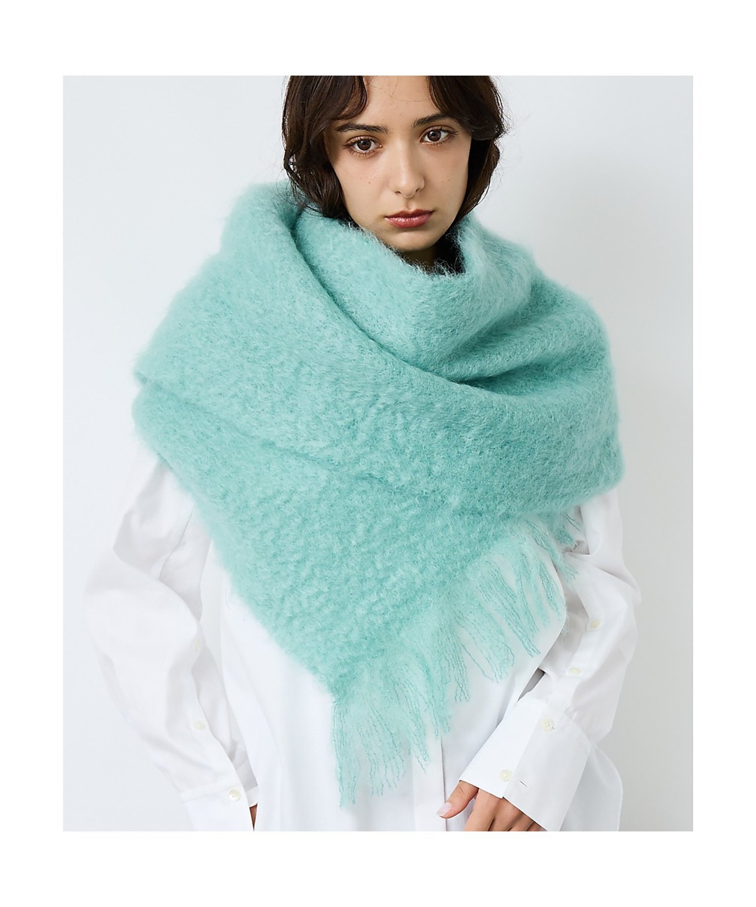 Rouge vif la cle｜【814 EZCARAY / エスカライ】モヘアストール