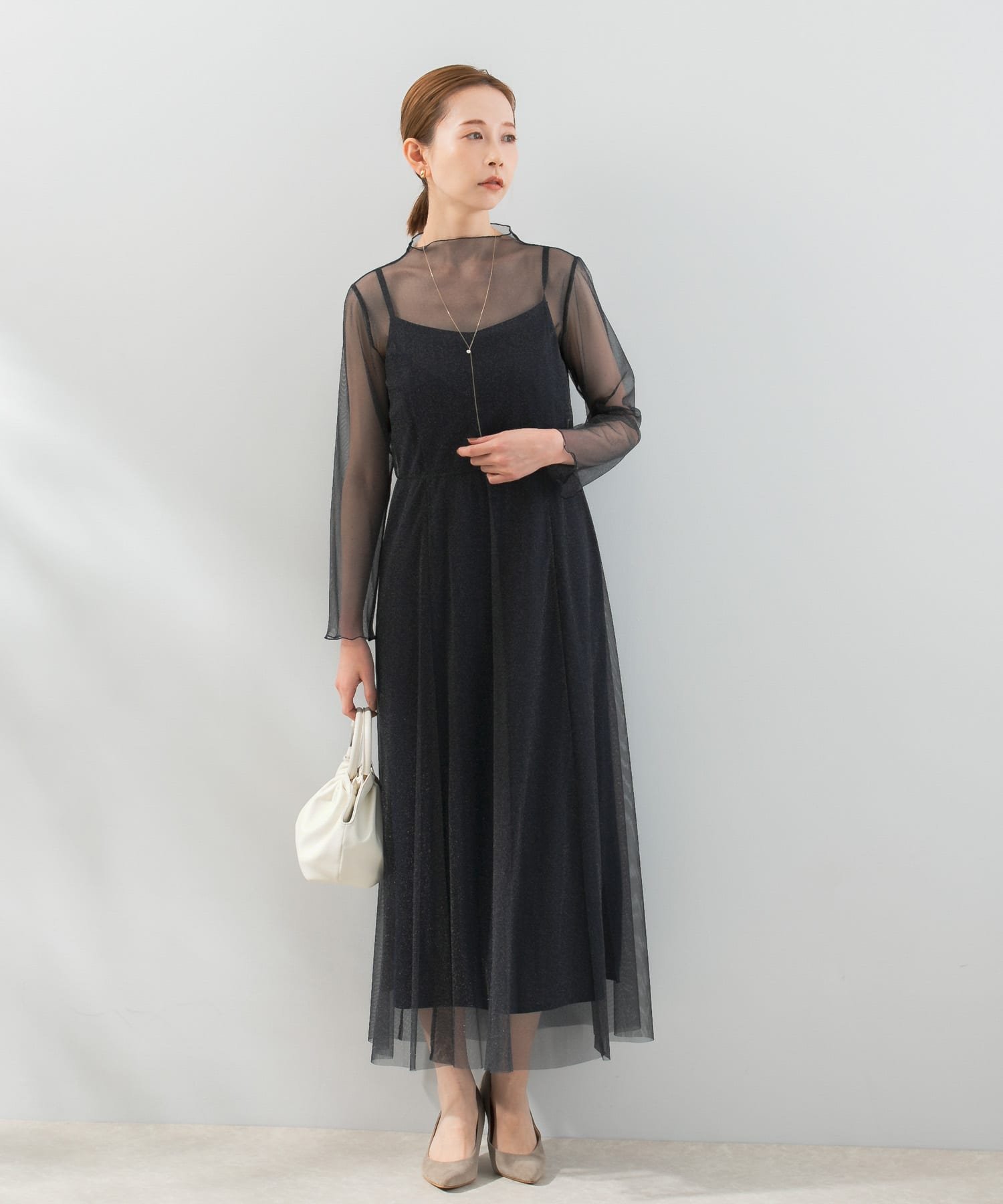 URBAN RESEARCH ROSSO｜kaene ラメチュールメロウワンピース | Rakuten