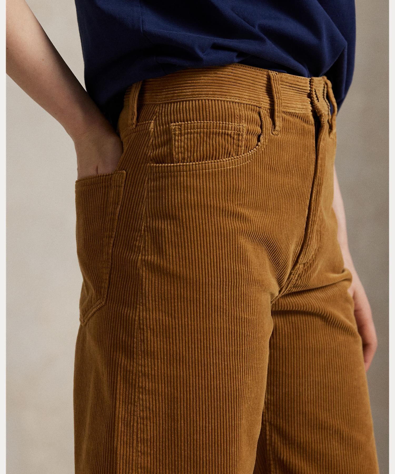 RALPH LAUREN｜コットン コーデュロイ ワイドレッグ パンツ | Rakuten