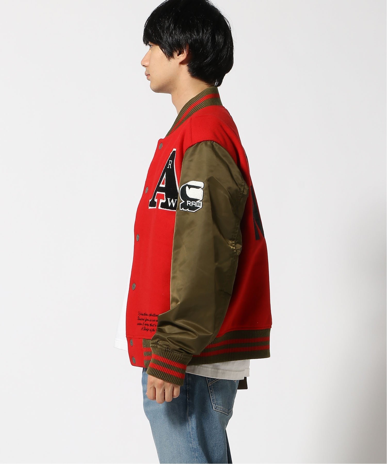 G-Star RAW｜【公式ショップ】VARSITY JACKET/ブランドロゴスタジャン