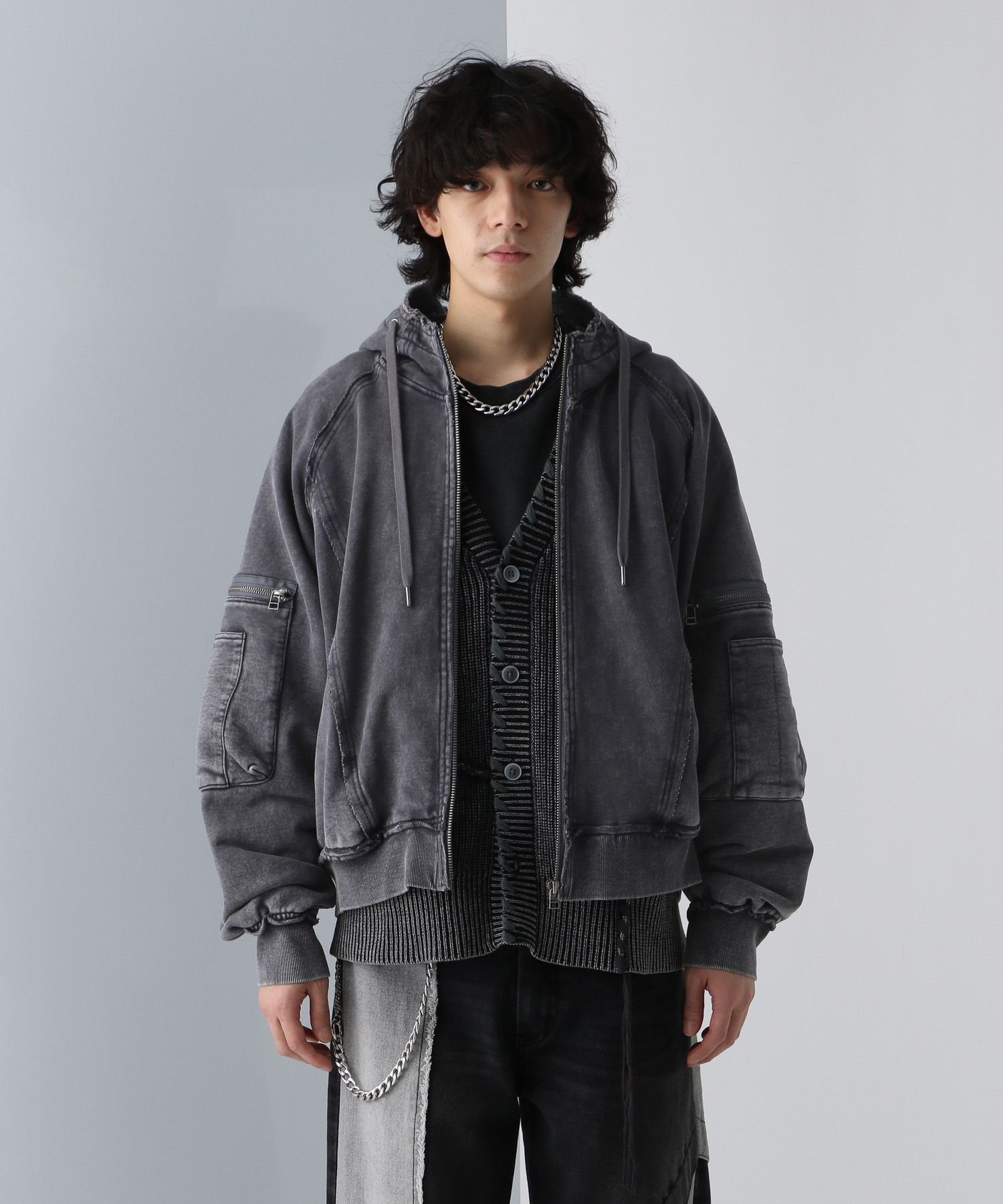 HARE｜ピグメントダブルポケットZIPパーカー | Rakuten Fashion(楽天