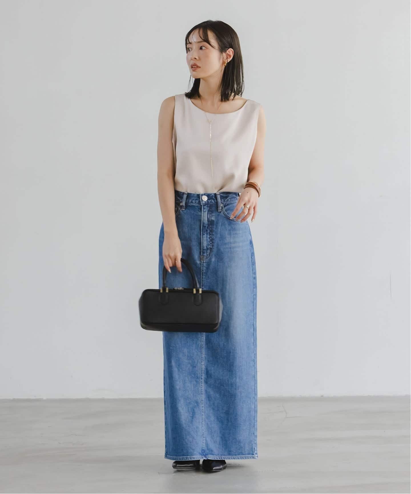 NOBLE｜《追加3》【洗える】ルナサテンデコルテ2WAYトップス | Rakuten