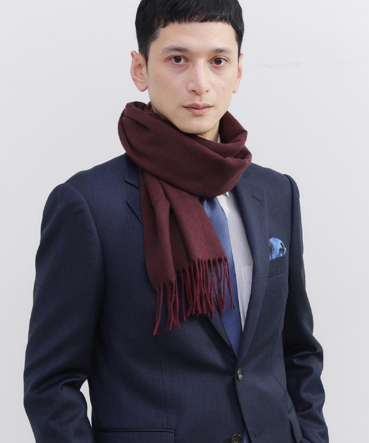 TAKEO KIKUCHI｜【洗えるベビーカシミヤ】 ベビーカシミヤ無地マフラー