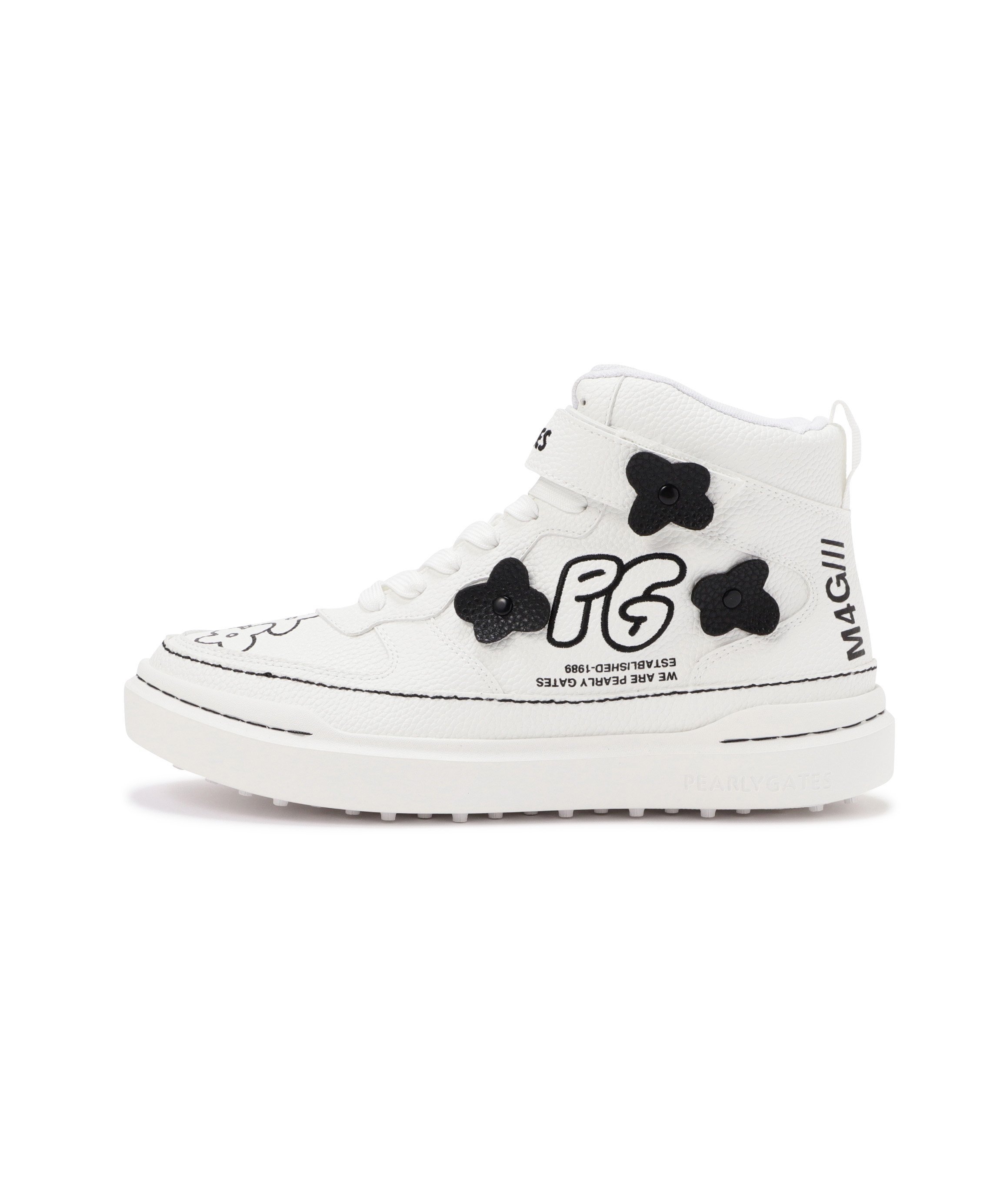 PEARLY GATES｜ロゴ×花柄ハイカットシューズ (LADIES) | Rakuten