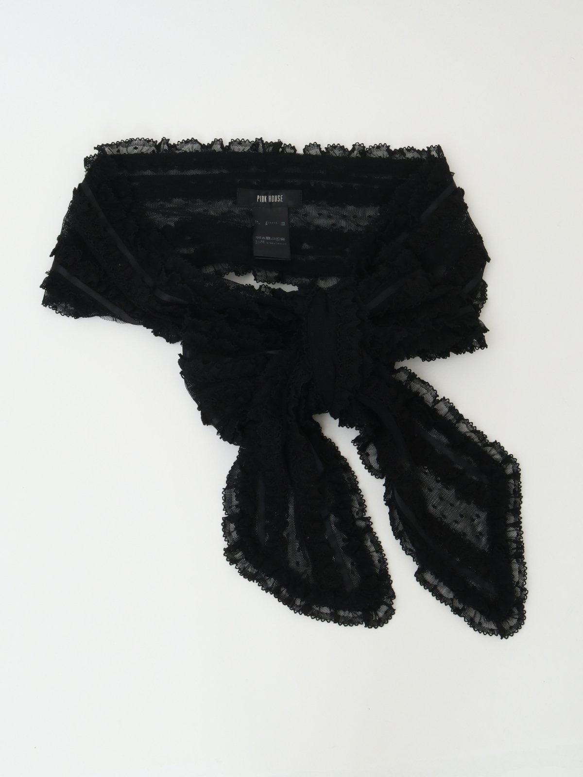 PINK HOUSE｜ポルカドットチュールサッシュベルト | Rakuten Fashion