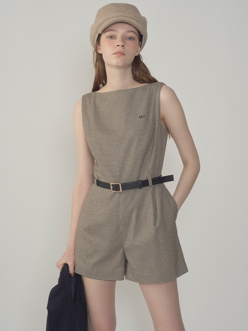 LILY BROWN｜ベルト付きミニロンパース | Rakuten Fashion(楽天