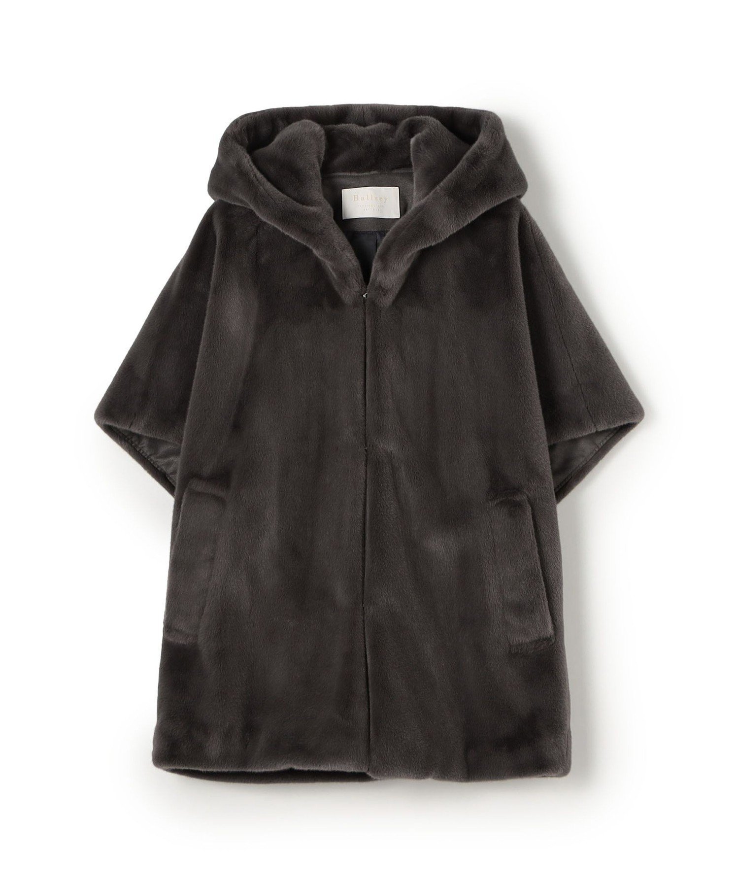 TOMORROWLAND｜スムースファー フーディーポンチョ | Rakuten Fashion