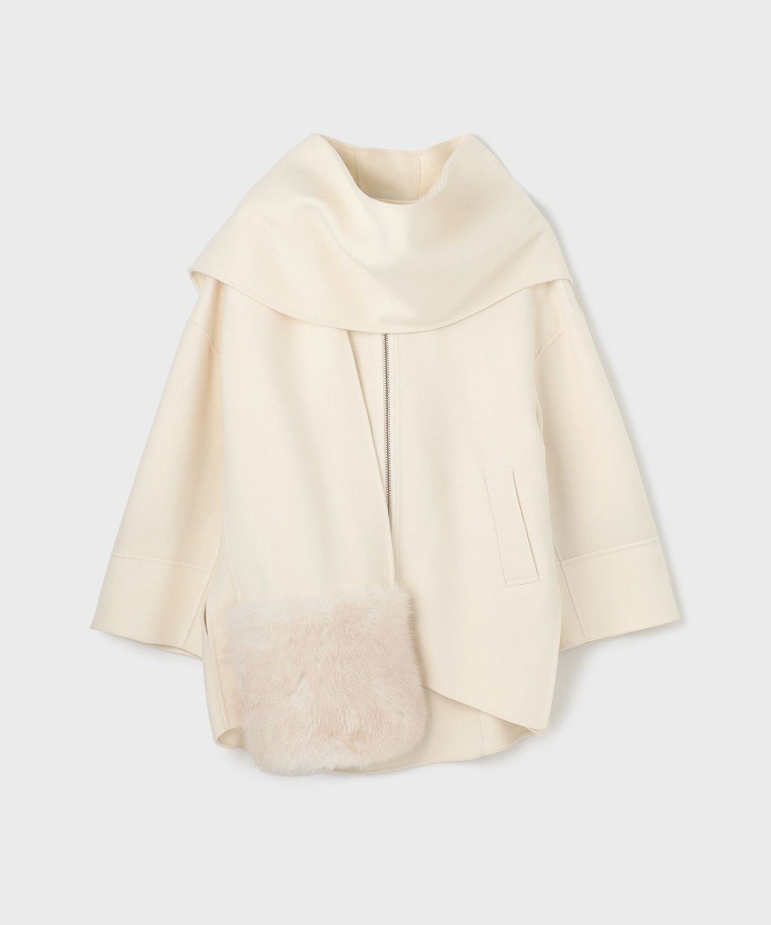 GRACE CONTINENTAL｜フードストールリバーコート | Rakuten Fashion