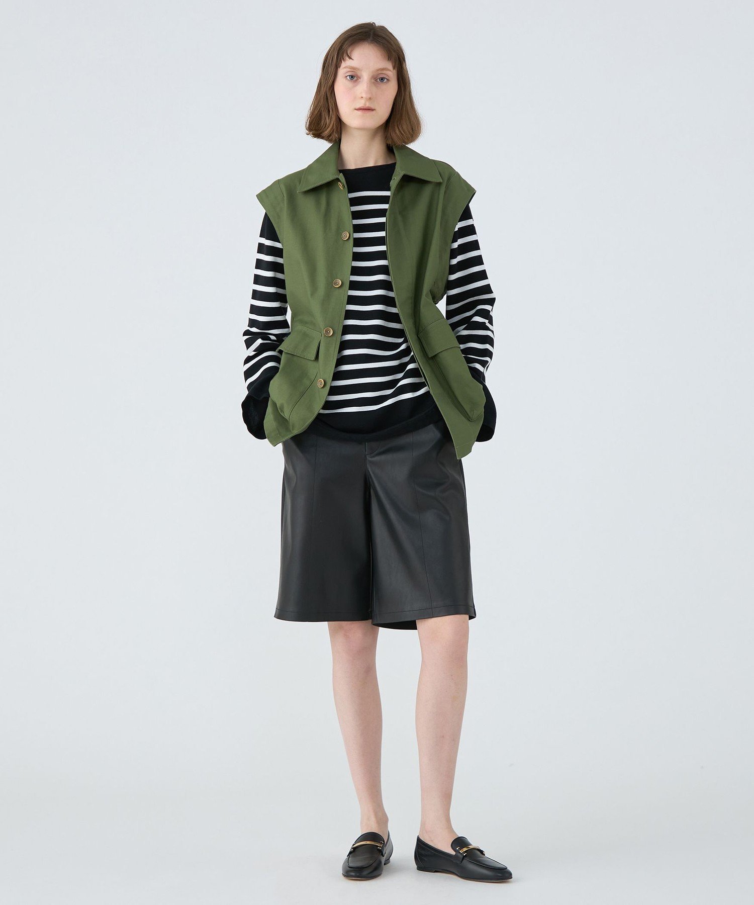 TOMORROWLAND｜スラブバックサテン ミリタリージャケット | Rakuten