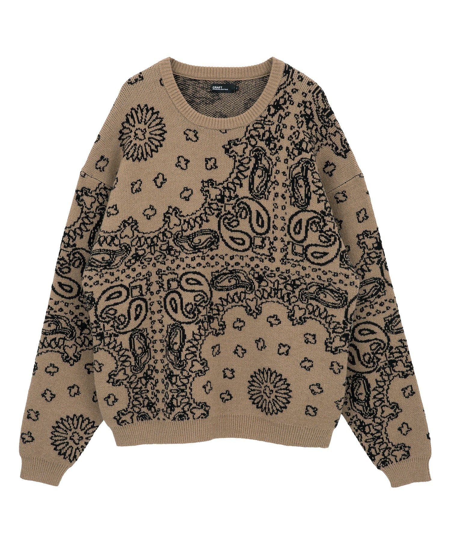 CRAFT STANDARD BOUTIQUE｜ペイズリー柄ニットプルオーバー | Rakuten