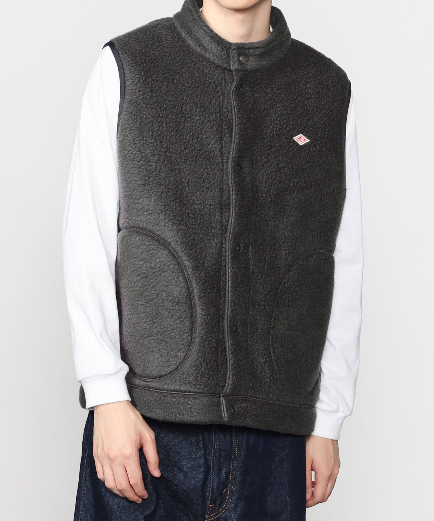 Bshop｜DANTON | ダブルフェイスボア スタンドカラーベスト MEN