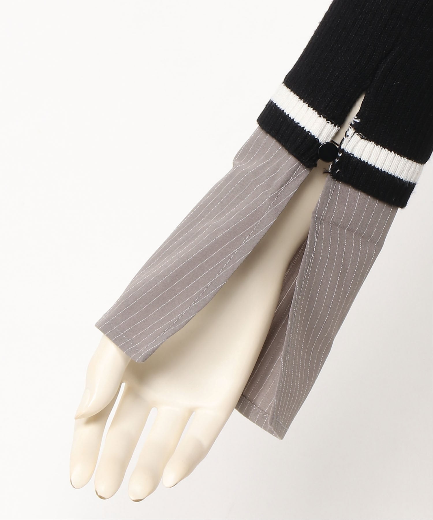 LIP SERVICE｜LIP SERVICE/(W)シャツドッキングプリーツワンピース