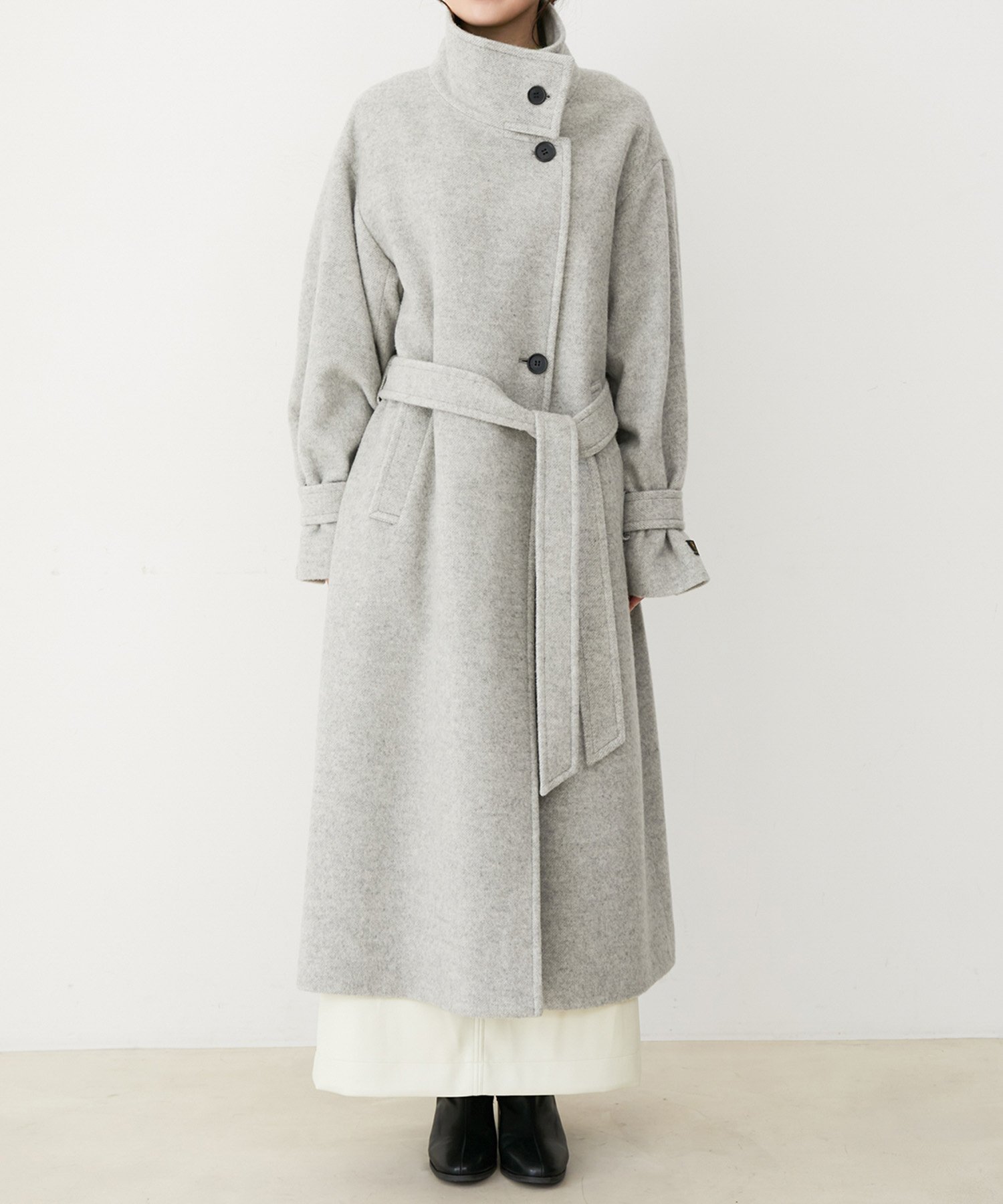 VIS｜【静電気防止】2WAY毛混シャギーロングコート | Rakuten Fashion