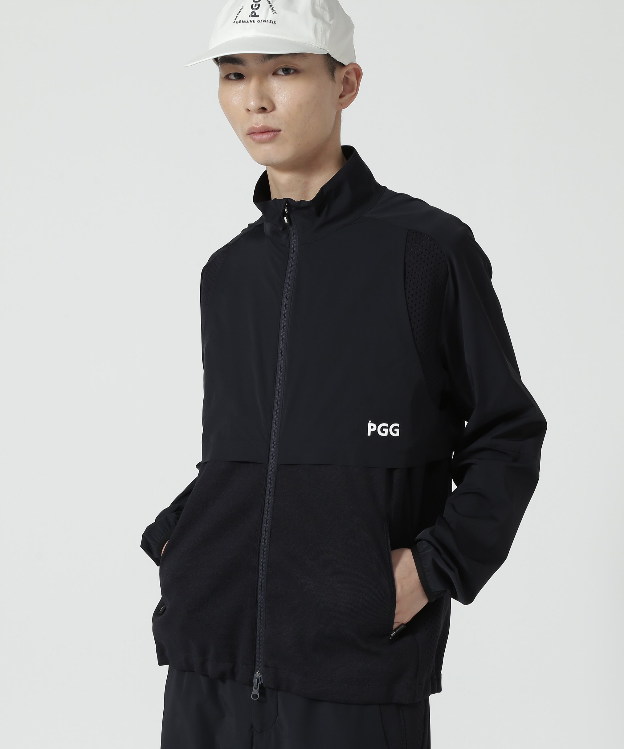 PEARLY GATES｜Nyストレッチラチネコンビブルゾン (MENS) | Rakuten