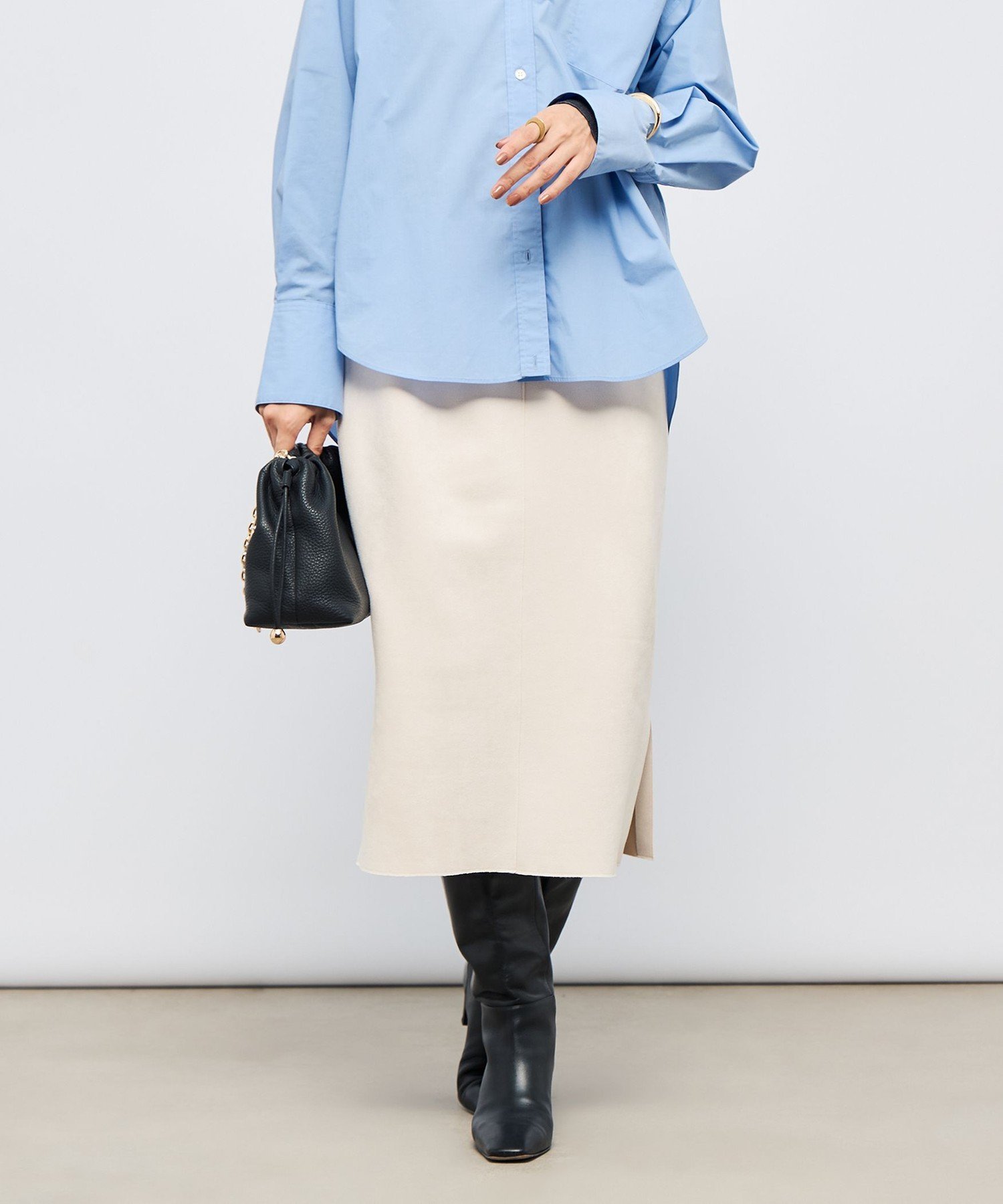 NOLLEY'S｜ウォッシャブルスエードダンボールタイトスカート | Rakuten