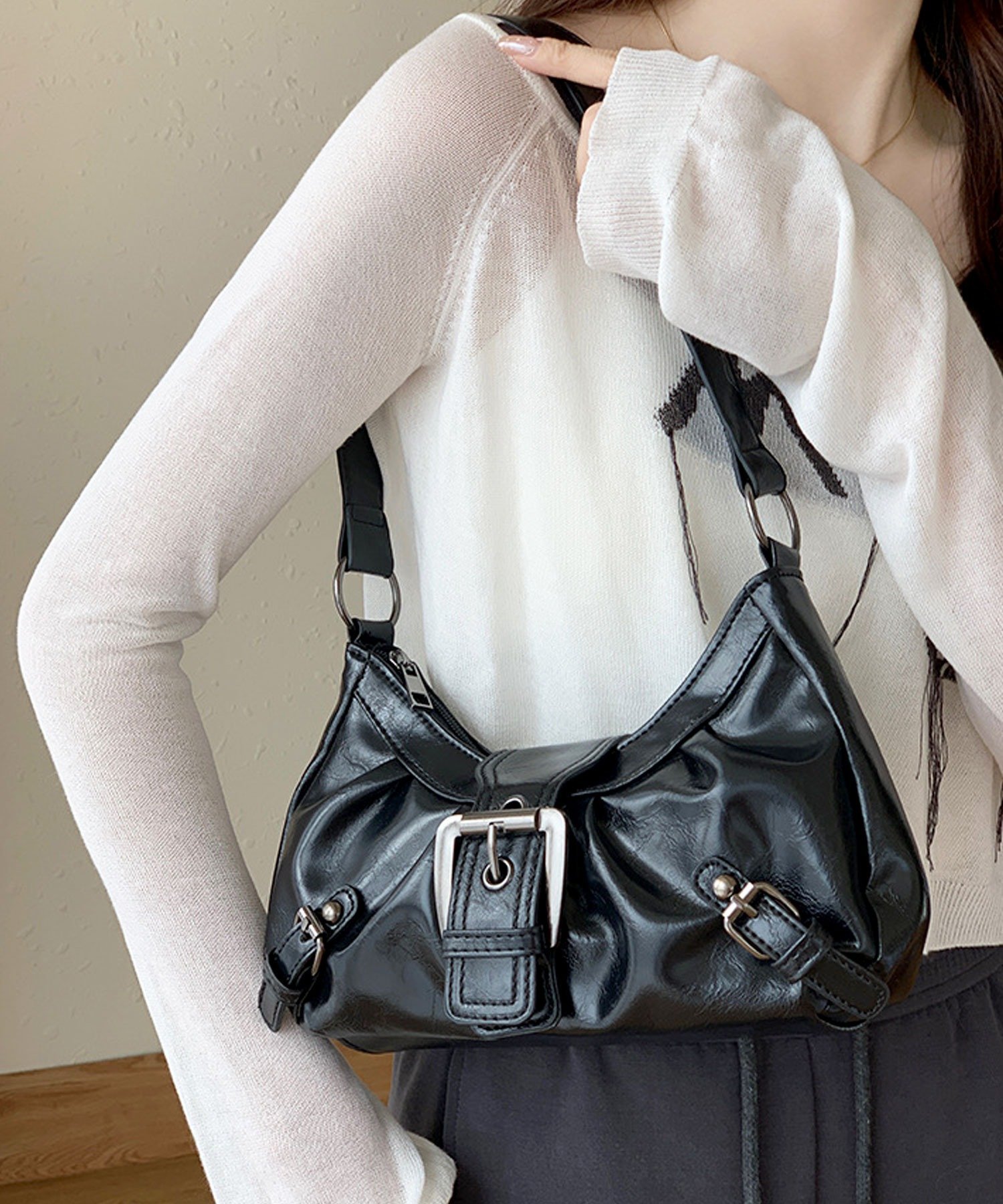 GRANCY グランシー ヴィンテージライクレザーバッグ