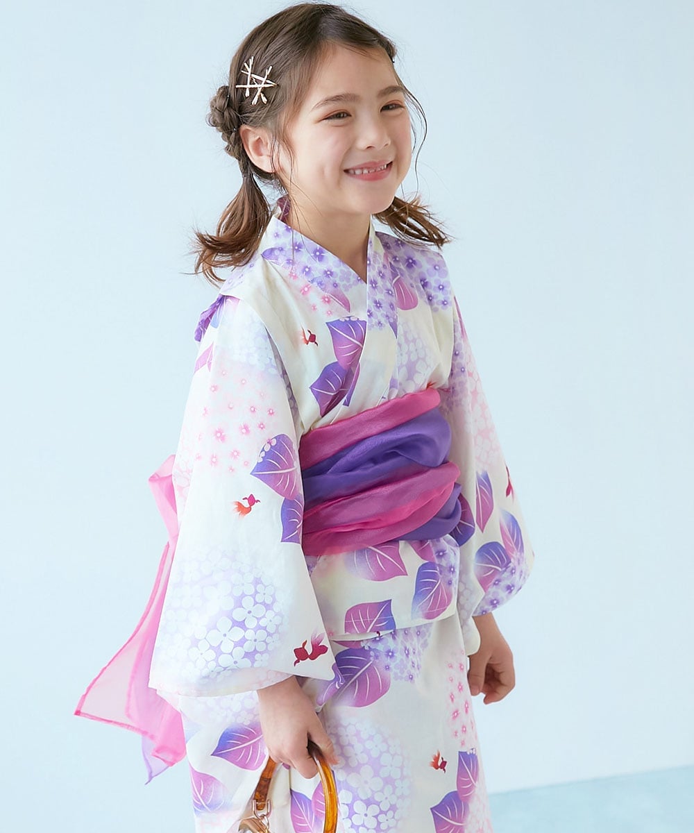 devirock｜ワンピースにもなる セパレート浴衣 帯2本セット 浴衣