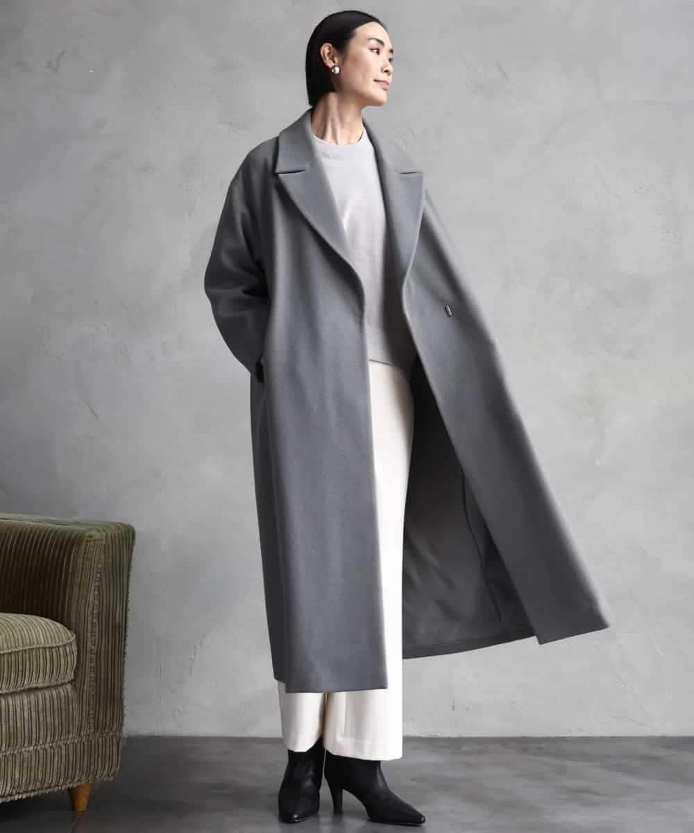 MICHEL KLEIN｜Super100ウールロングチェスターコート | Rakuten