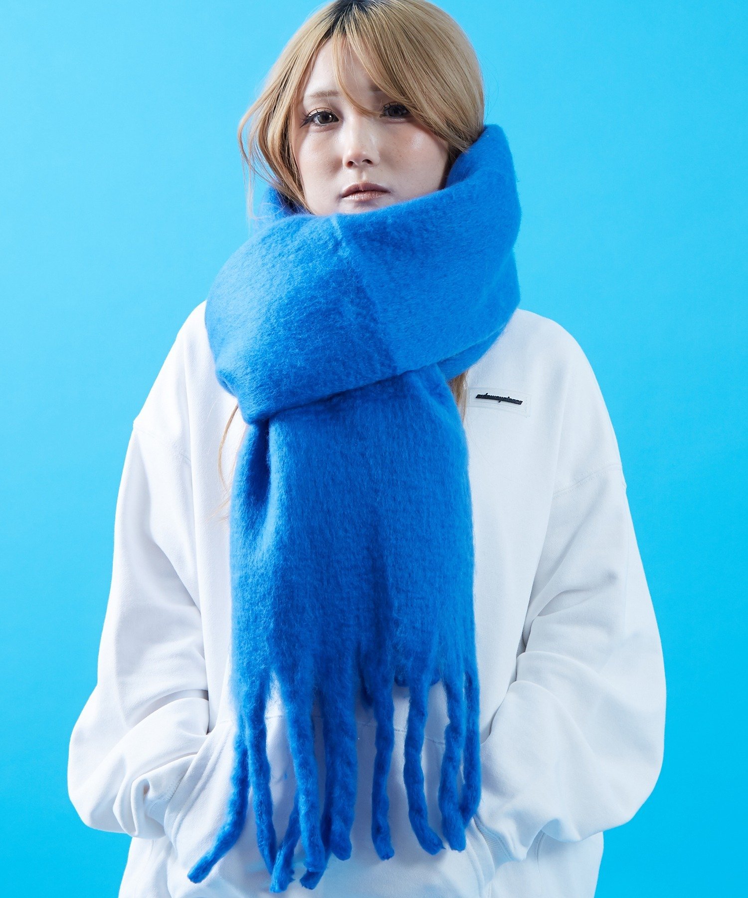 improves｜起毛ニット フリンジ マフラー | Rakuten Fashion(楽天