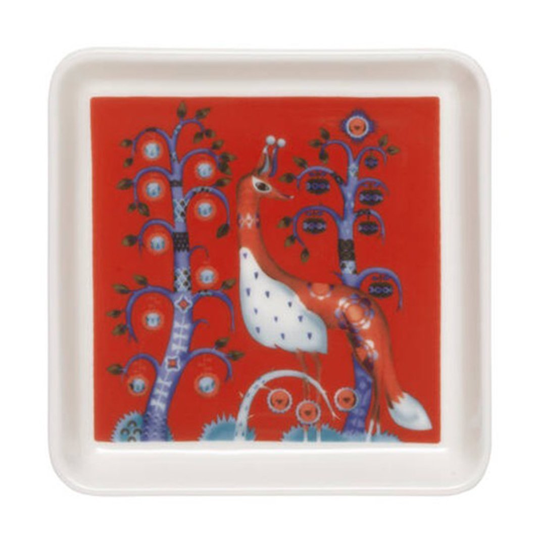 IITTALA｜[公式] イッタラ タイカ スクエアプレート 皿 12*12cm レッド
